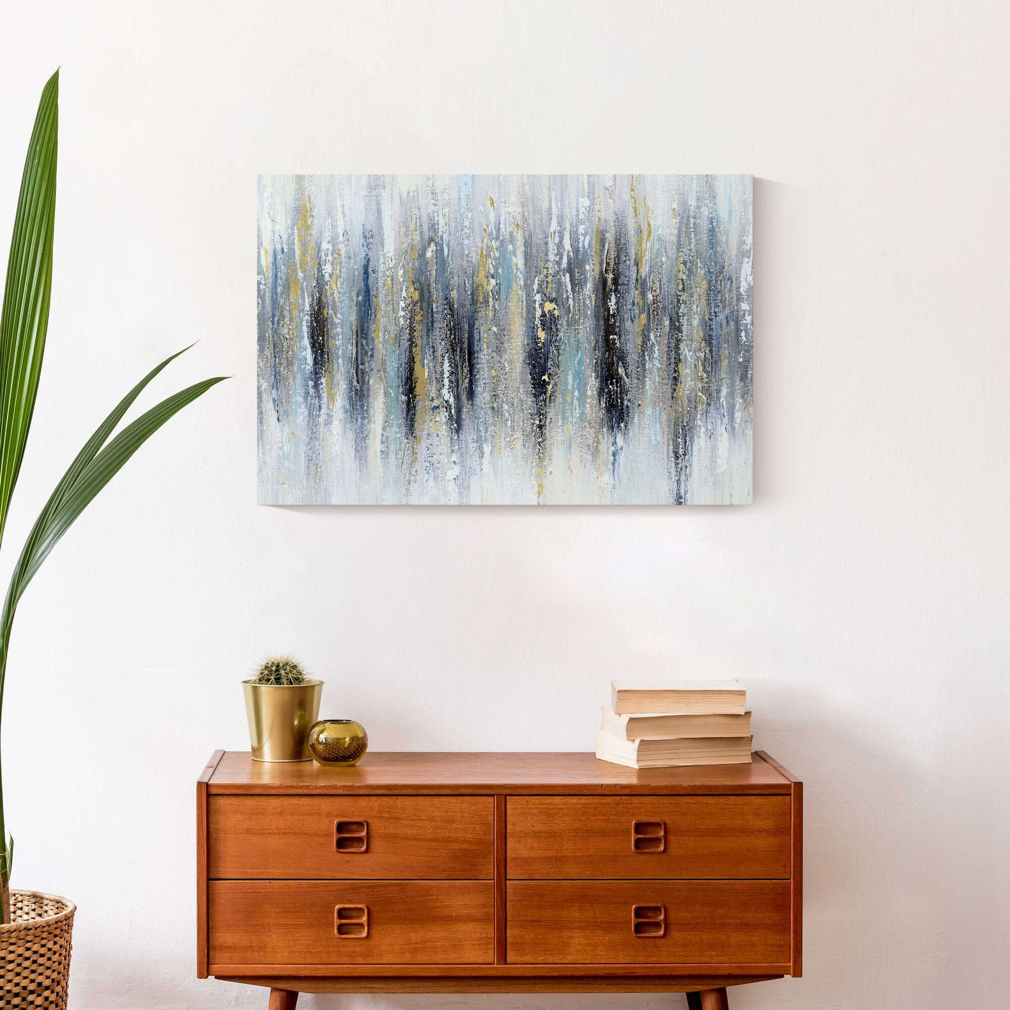 Edgy Abstract 24&#x22; x 16&#x22; Canvas Wall Art
