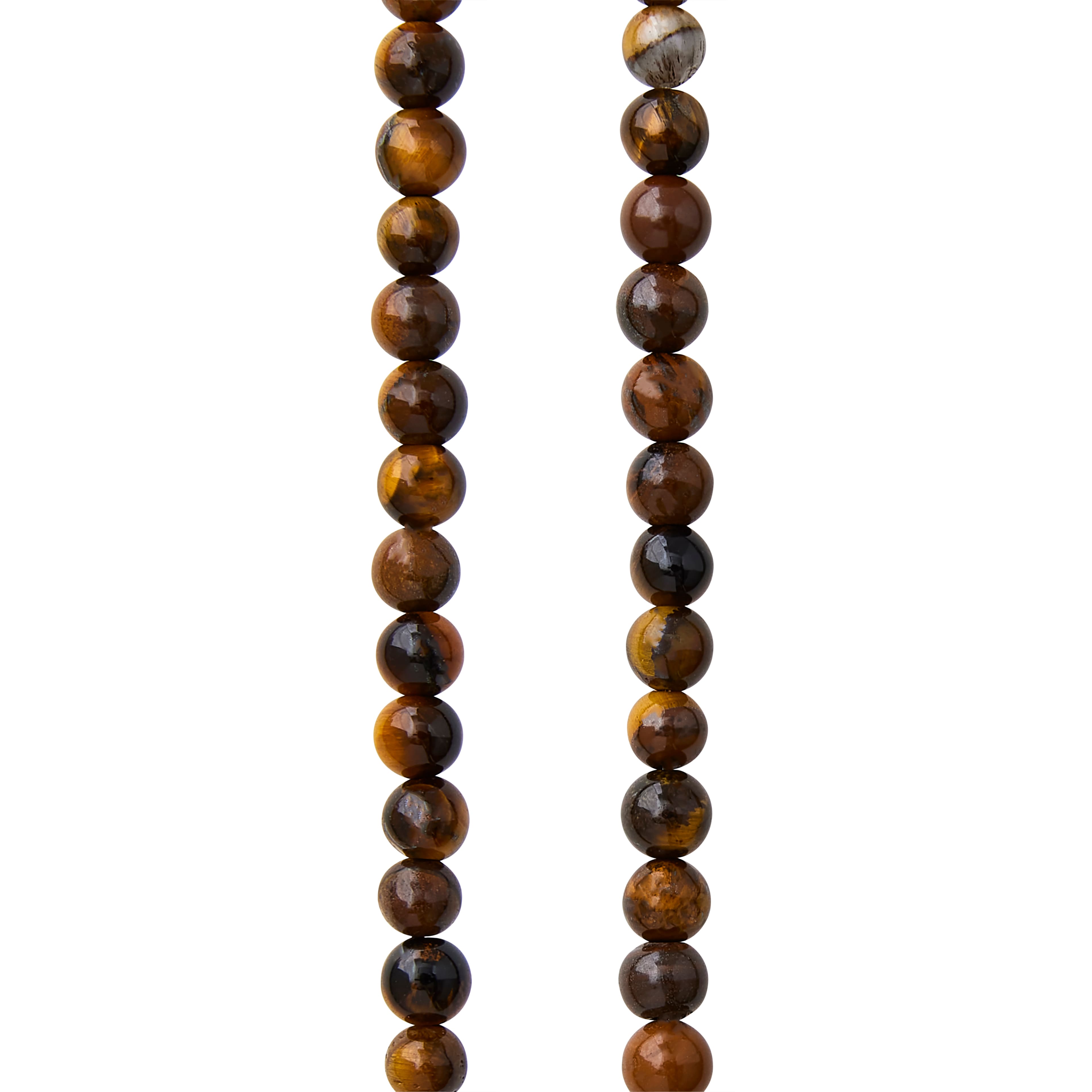 12 Pack: Tiger Eye Round Beads, 4mm by Bead Landing&#x2122;