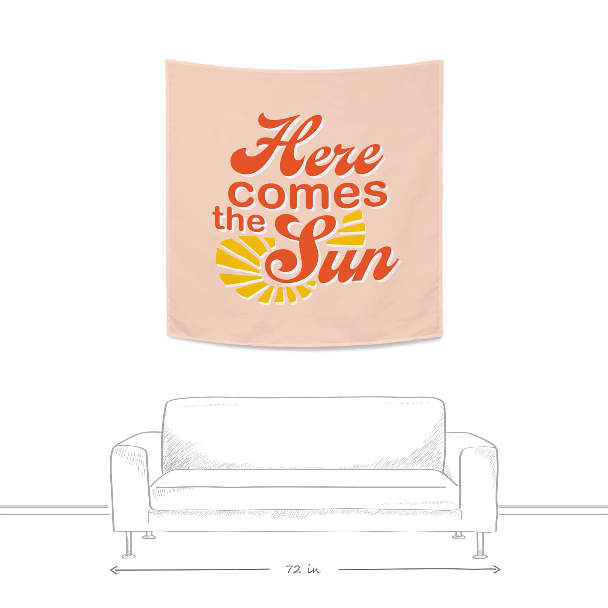 Here Comes Sun Tapestry