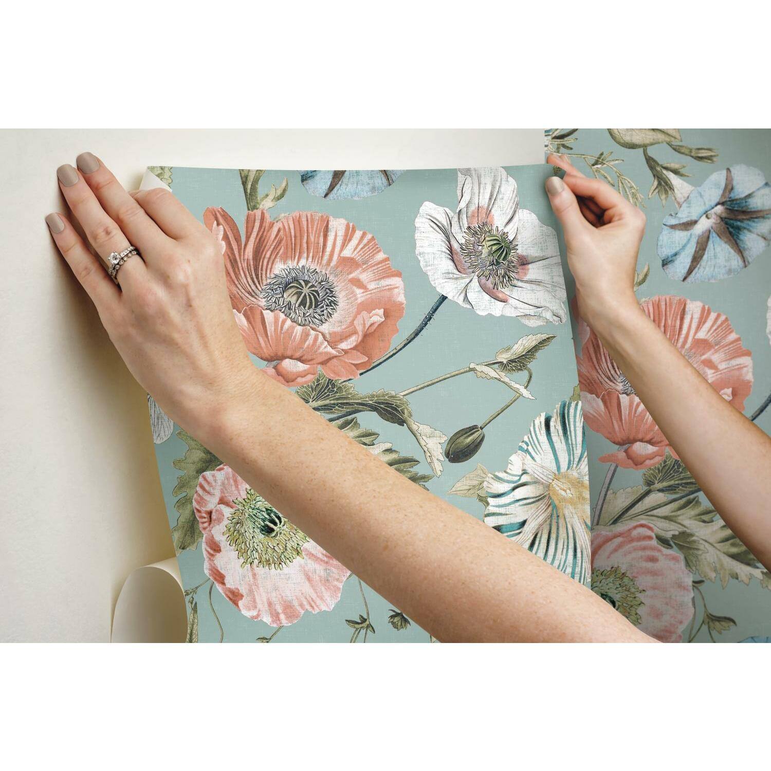 RoomMates Vintage Poppy Peel & Stick Wallpaper Michaels