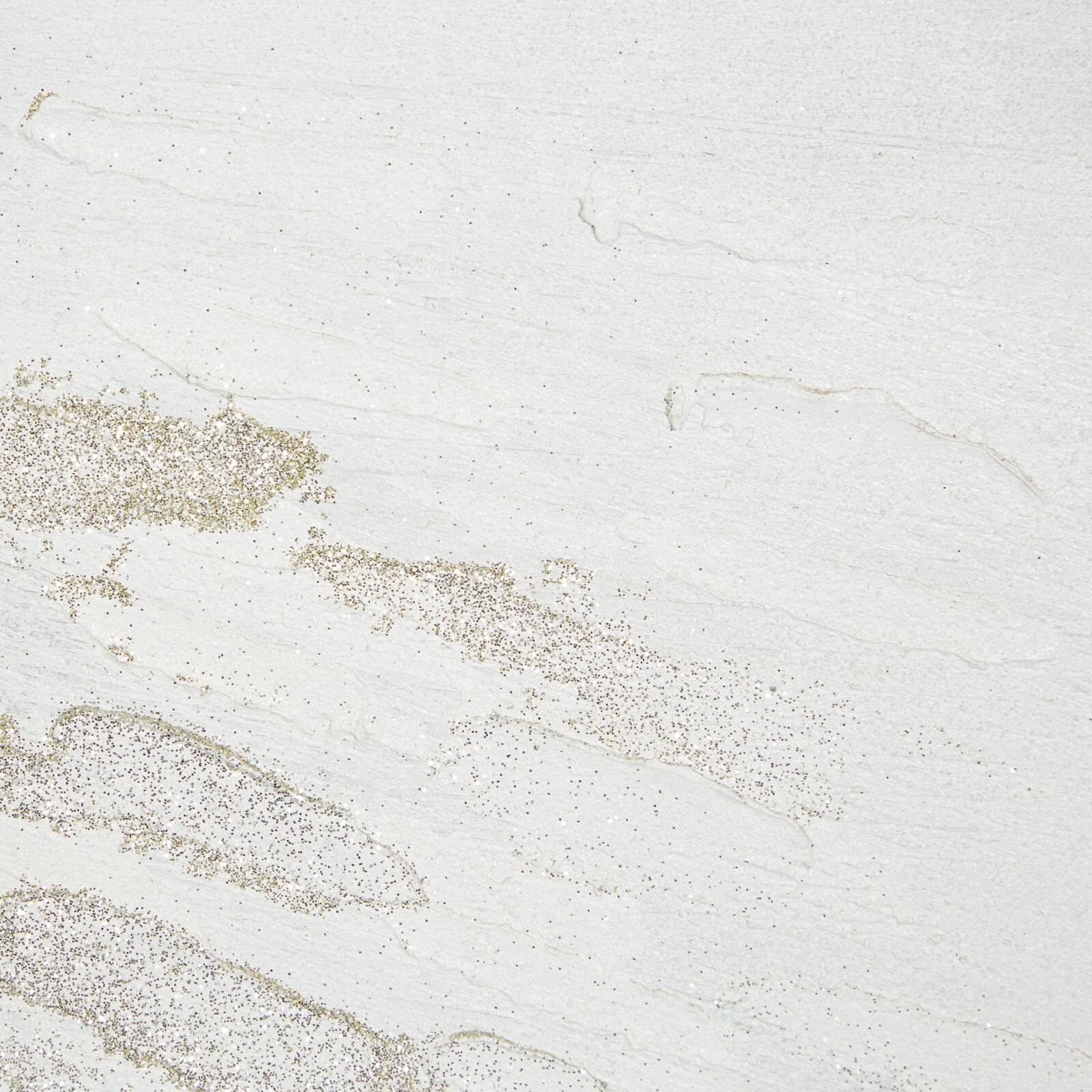 CosmoLiving by Cosmopolitan White Canvas Contemporary Wall Art, 39" x 39" x 2"