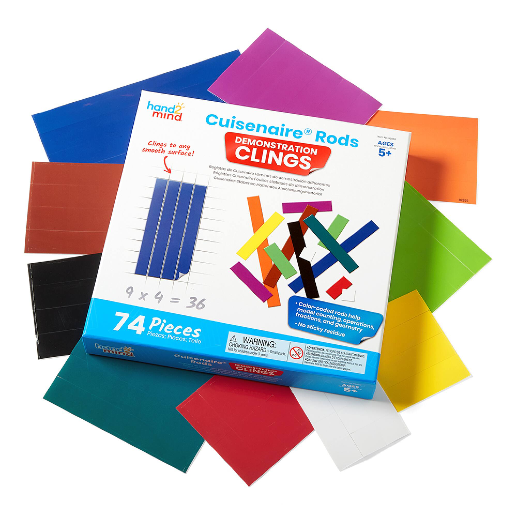 Hand2mind&#xAE; Cuisenaire&#xAE; Rods Demonstration Clings