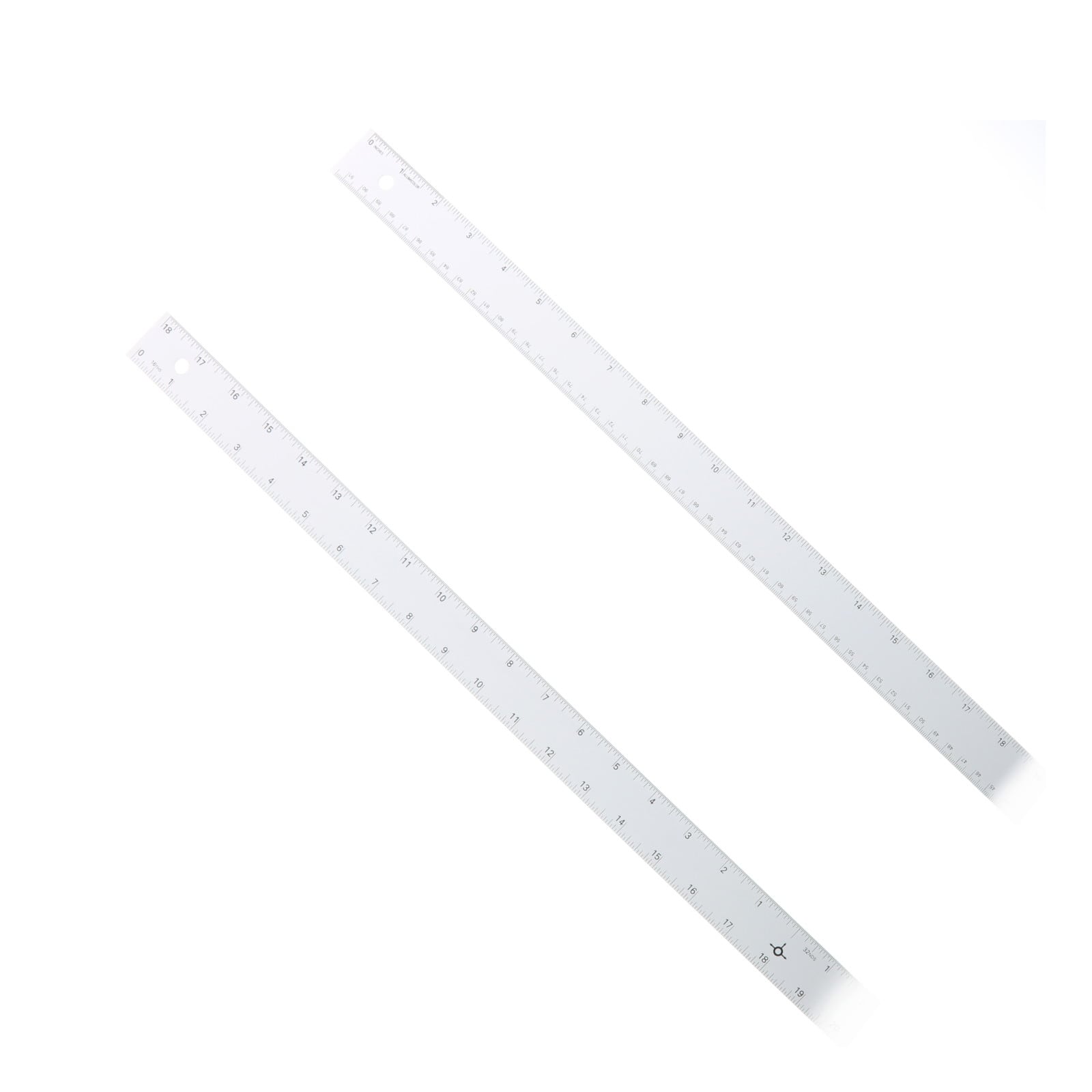 Alumicolor&#xAE; Straightedge Ruler with Center Finding Back