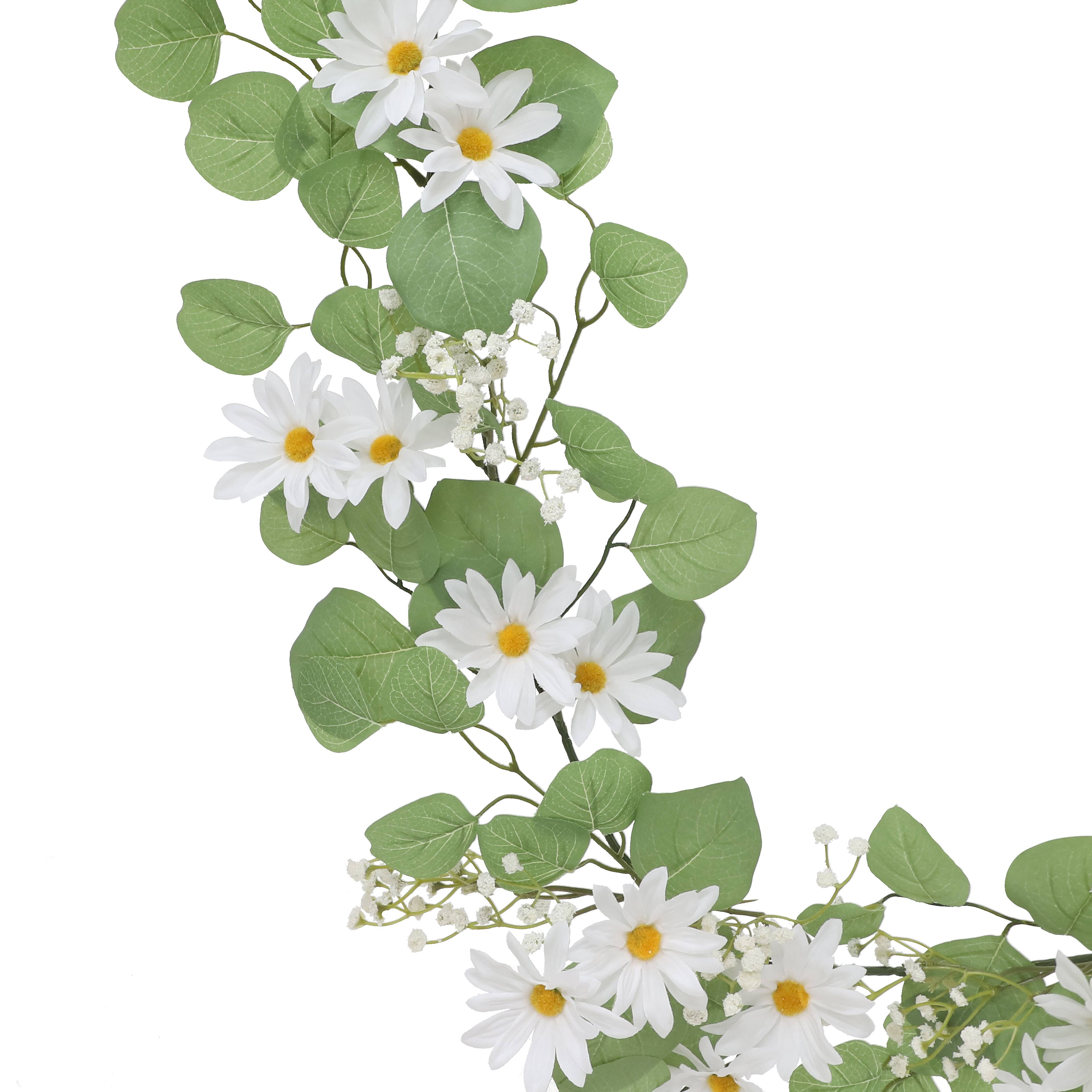 6ft. White Daisy Garland by Ashland&#xAE;