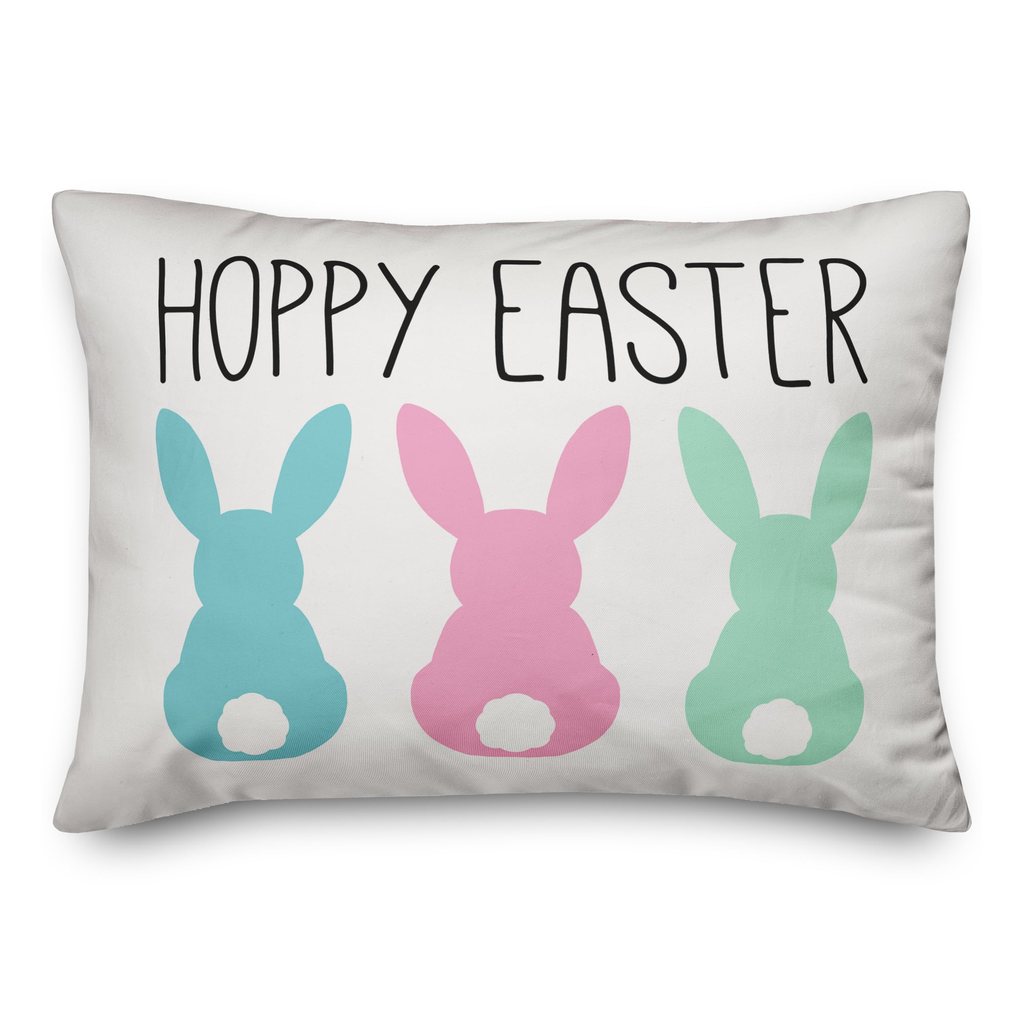 Hoppy Easter Bunnies Throw Pillow