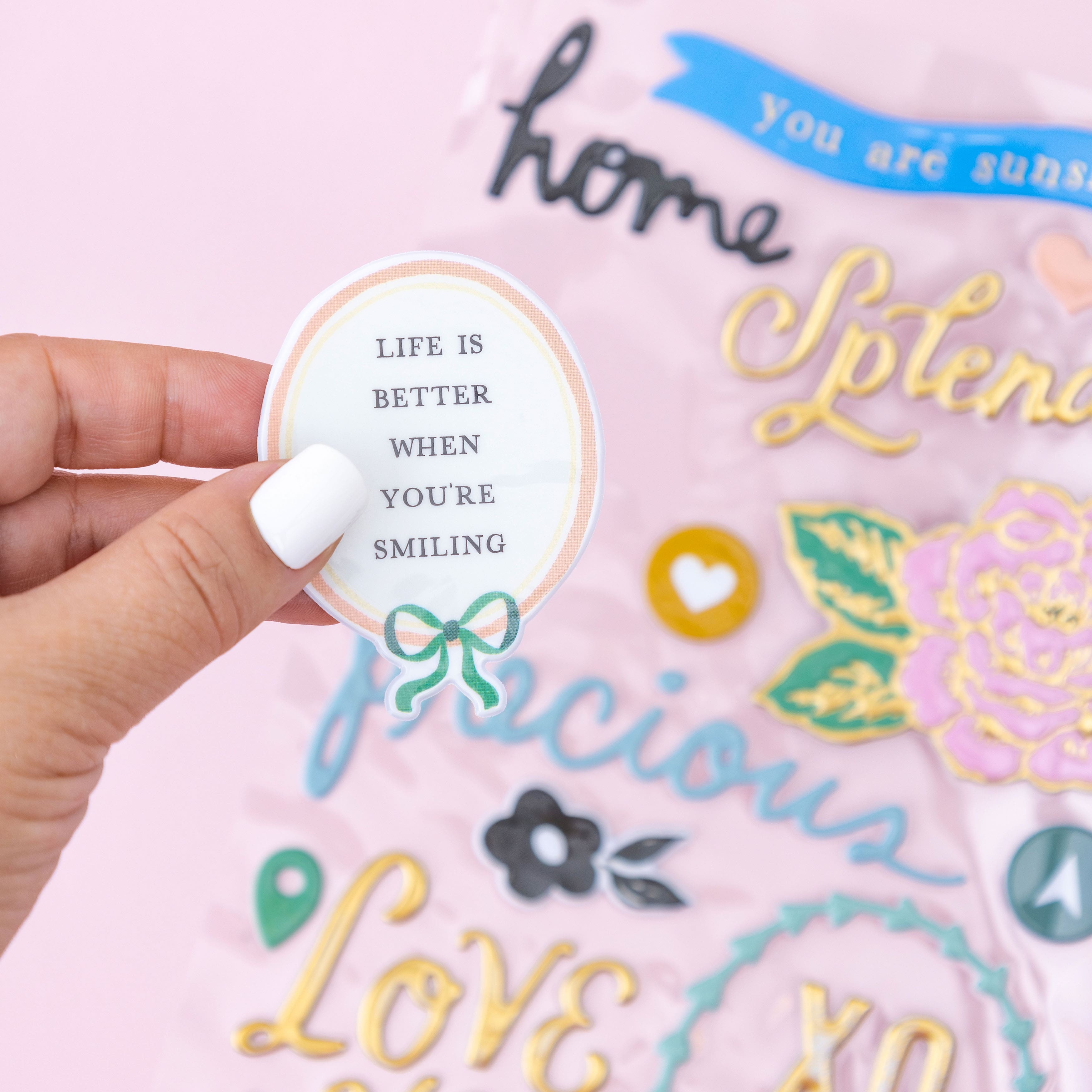 Thickers&#x2122; Maggie Holmes Parasol Splendid Phrase Puffy Stickers