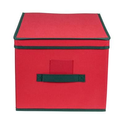 Iris Usa 2pack 60qt Plastic Christmas Ornament Storage Box With Hinged Lid  And Dividers, Red, Holiday Color : Target