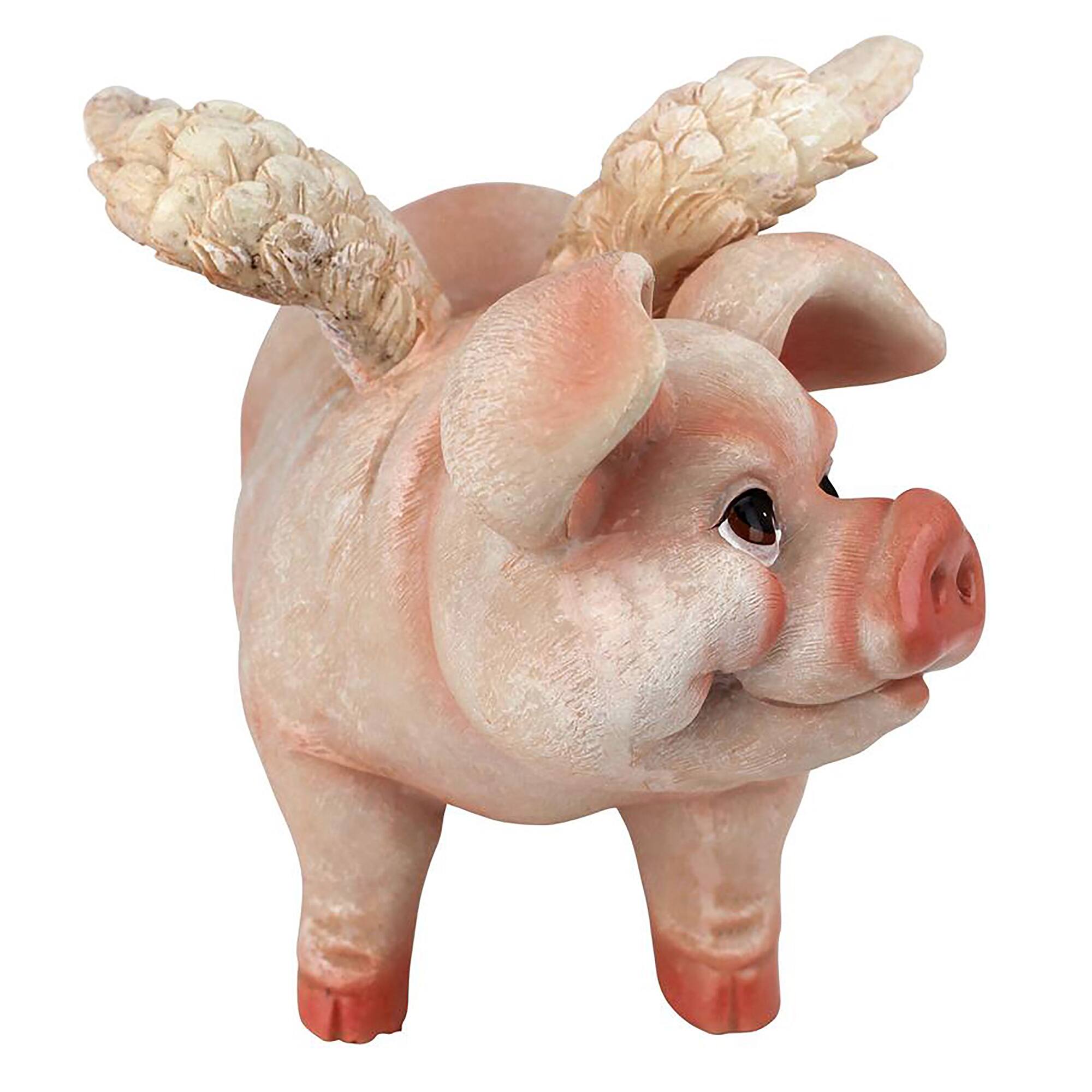 Design Toscano 8&#x22; Hog Heaven Flying Pigs Statue Collection Standing