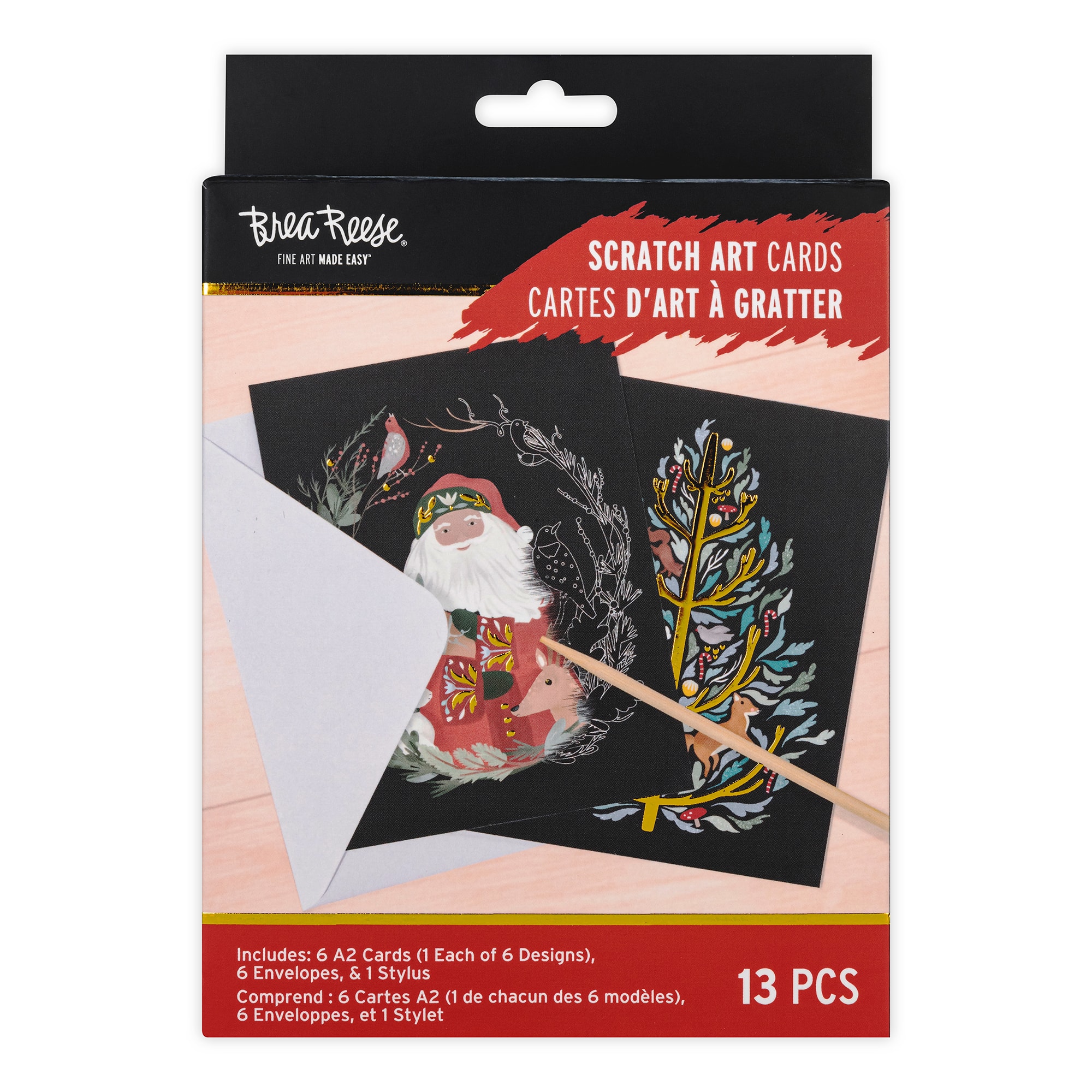 Brea Reese&#x2122; Holiday Woodland Scratch Art Card Kit