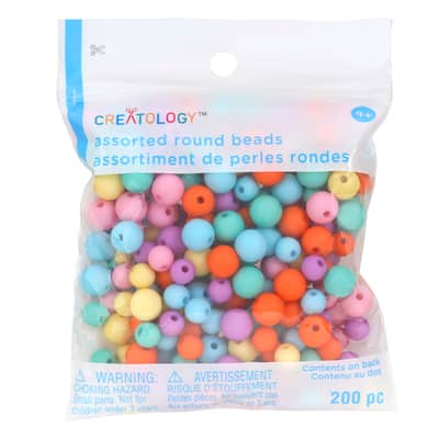 Pastel Assorted Round Beads by Creatology™