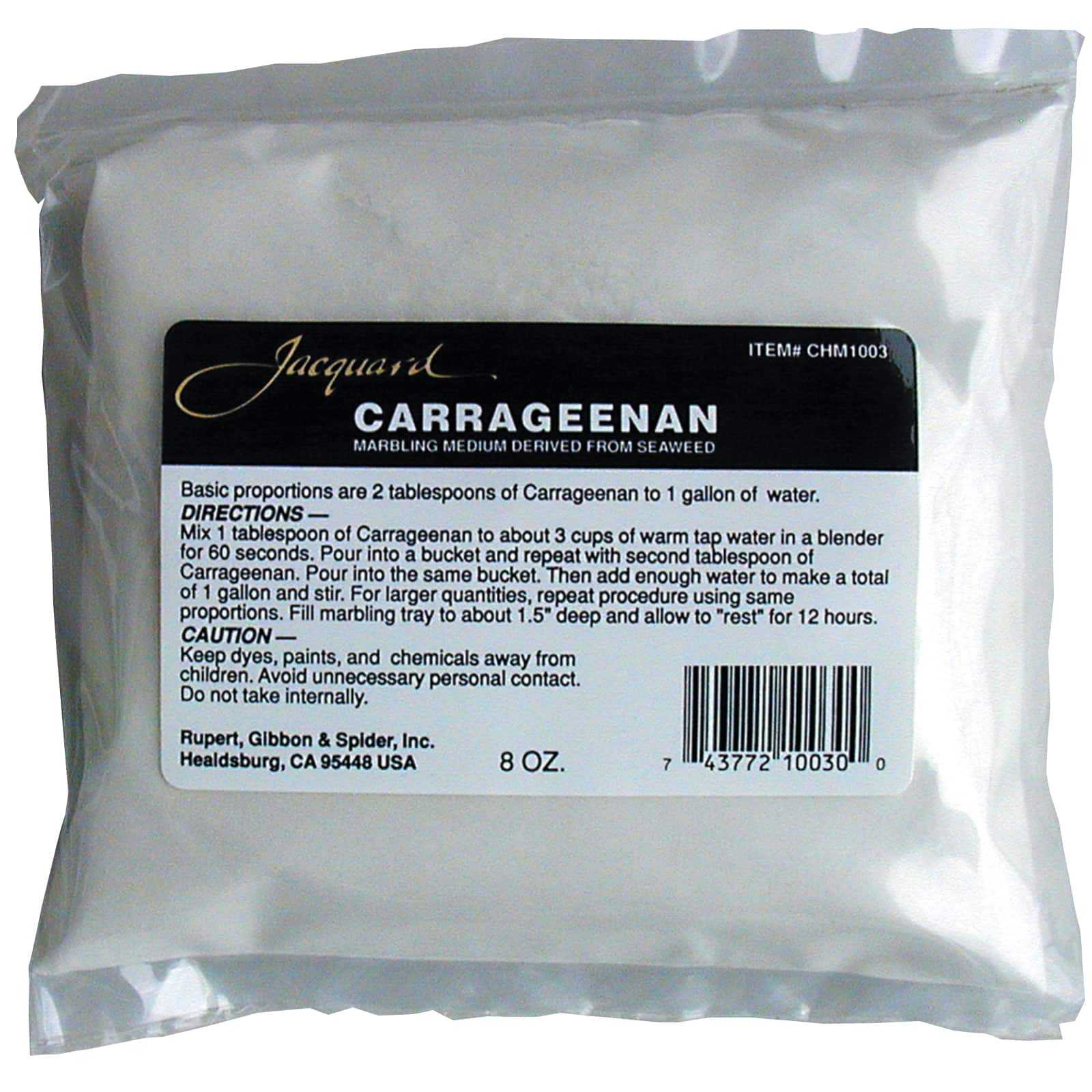 Premium Carrageenan Powder: Essential for Paper, Silk & Ebru Marbling Craft  Vibrant Marbled Designs With Ease 