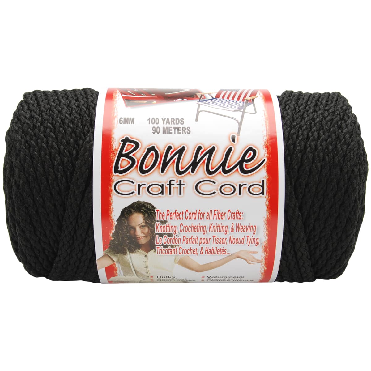Bonnie Macrame Craft Cord 6mmX100yd-Denim, 1 count - Baker's