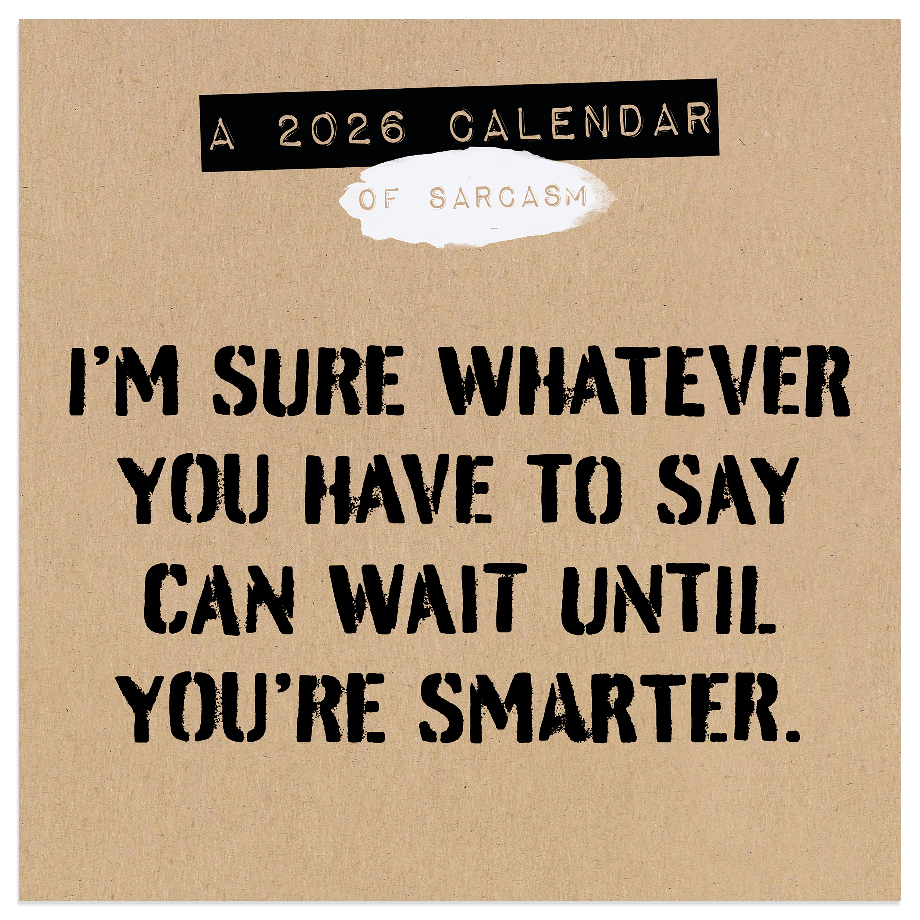 2026 Anti-Affirmations & Sarcasm Mini Calendar
