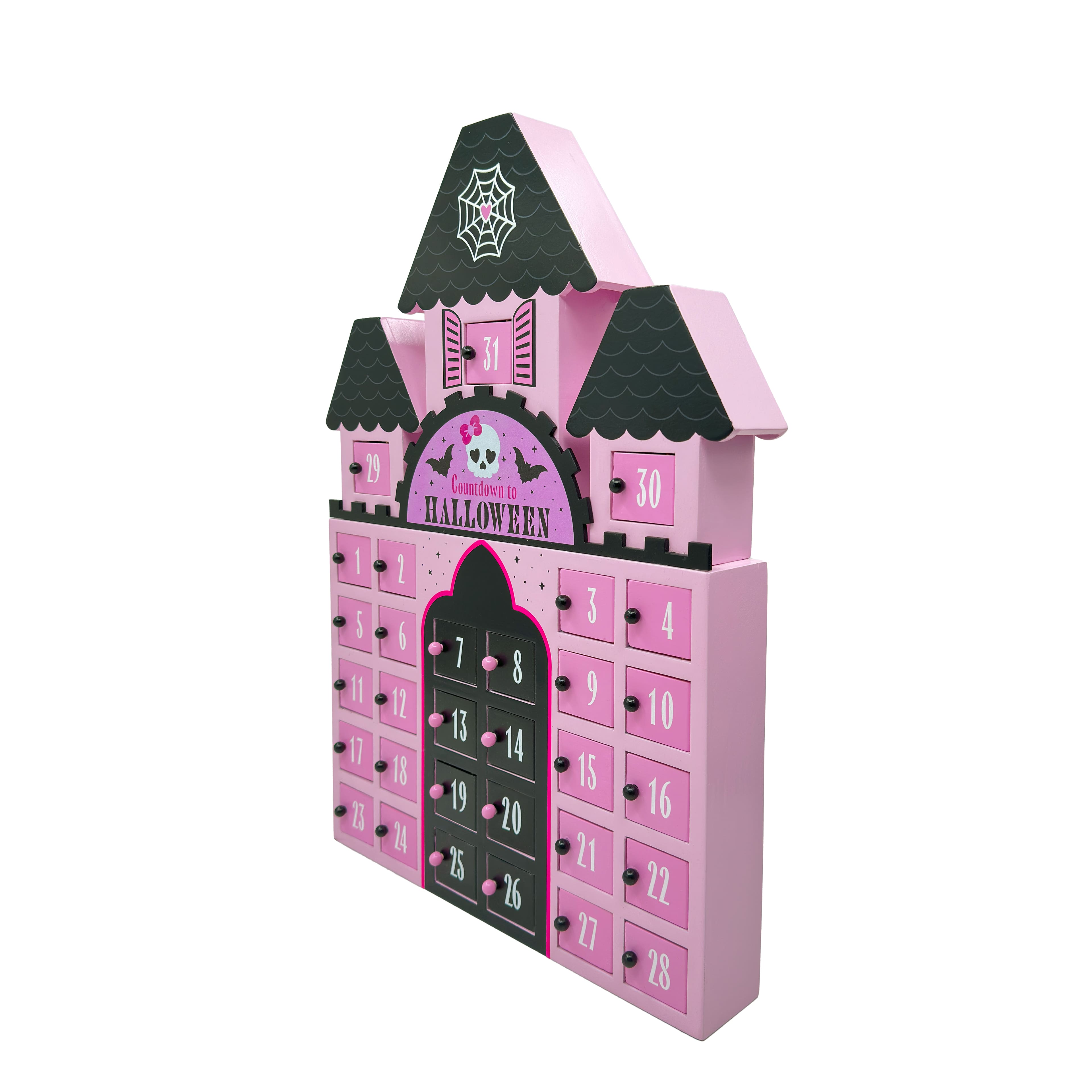 17.5&#x22; Pink Castle Halloween Countdown D&#xE9;cor by Ashland&#xAE;