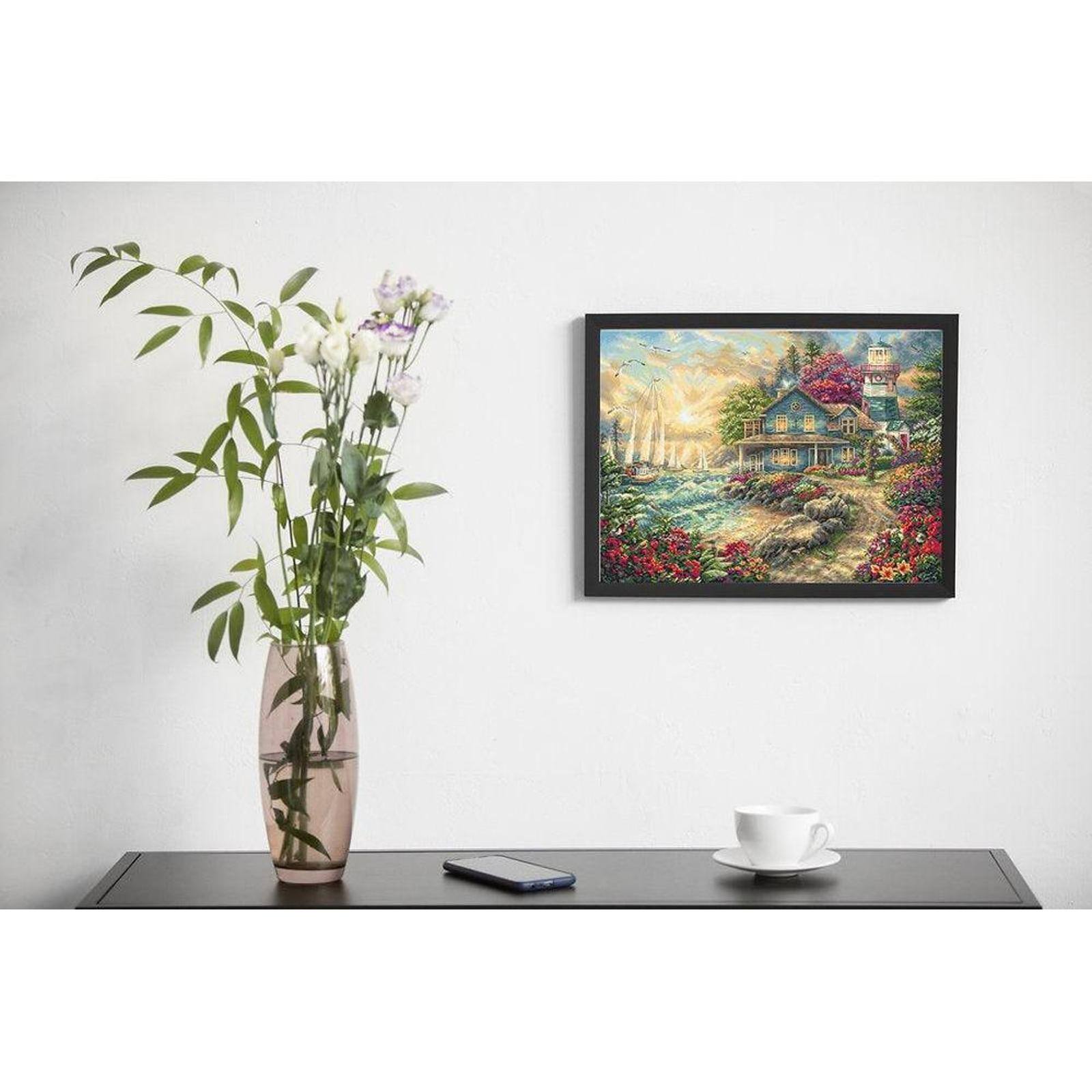 LetiStitch Sunrise by the Sea Counted Cross Stitch Kit