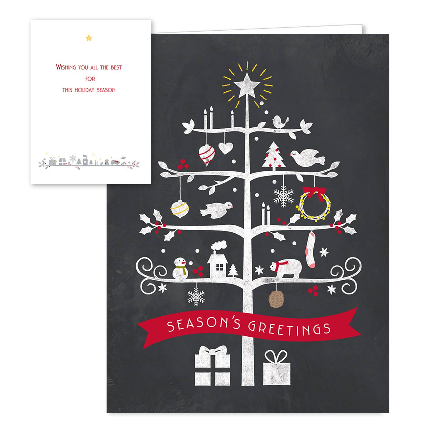 Hortense B. Hewitt Co. Christmas Chalkboard Holiday Cards