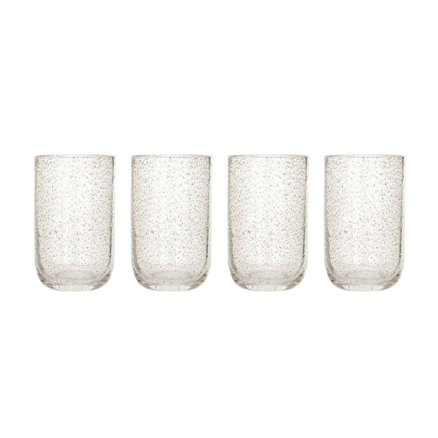 Hello Honey® 12oz. Tall Gold Flecked Clear Drinking Glass