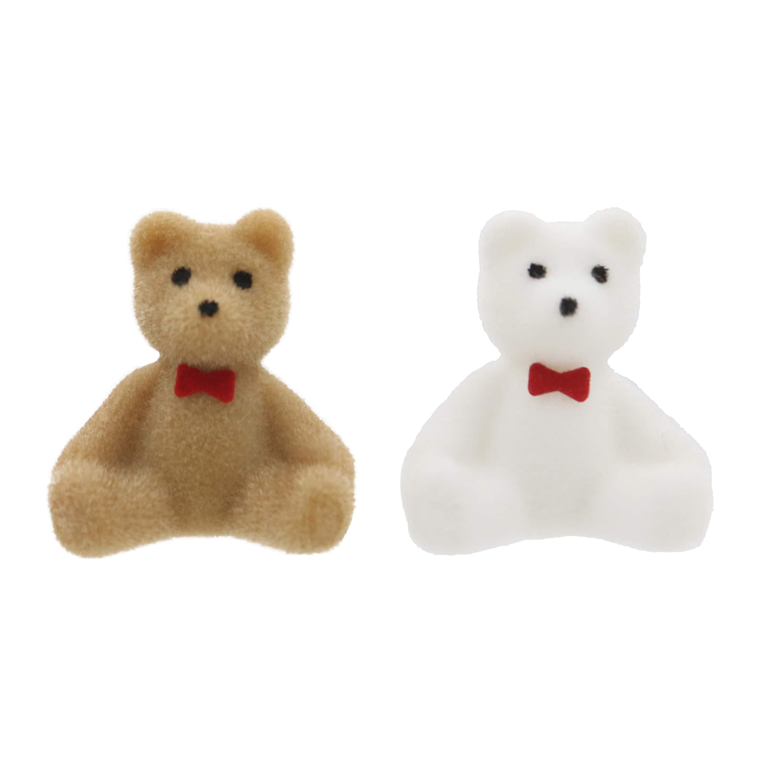 Mini Flocked Teddy Bear Decorations by Ashland&#xAE;