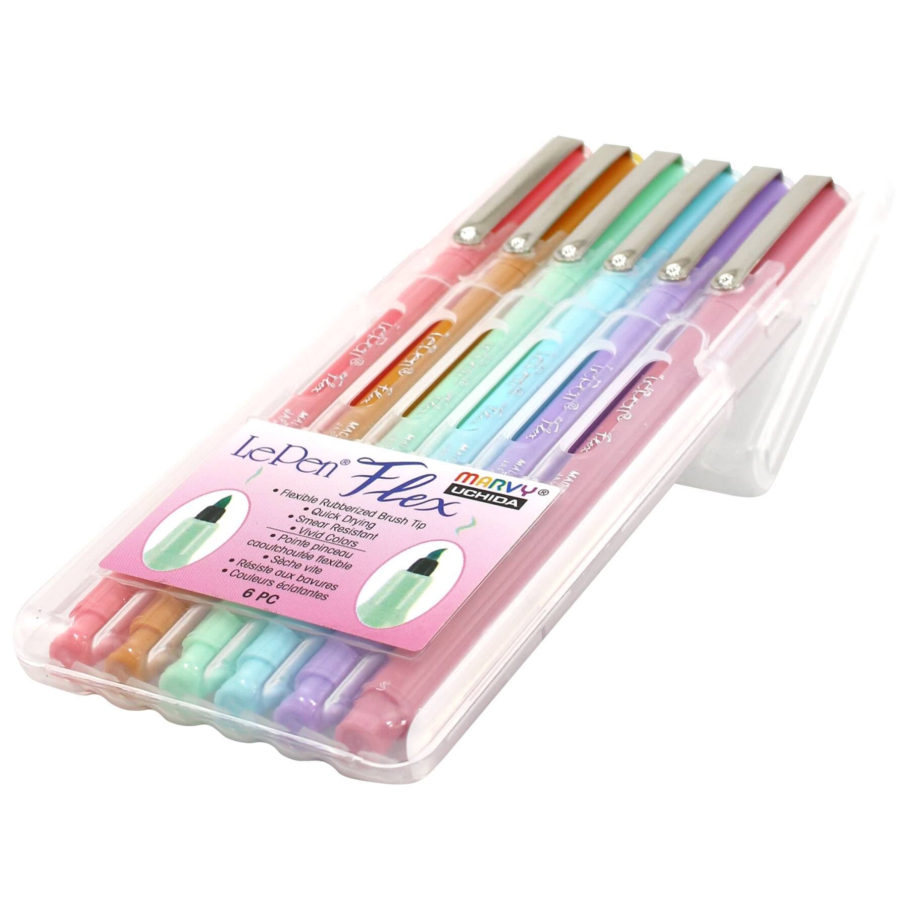 Marvy&#xAE; Uchida LePen&#xAE; Flex 6 Pastel Pen Set