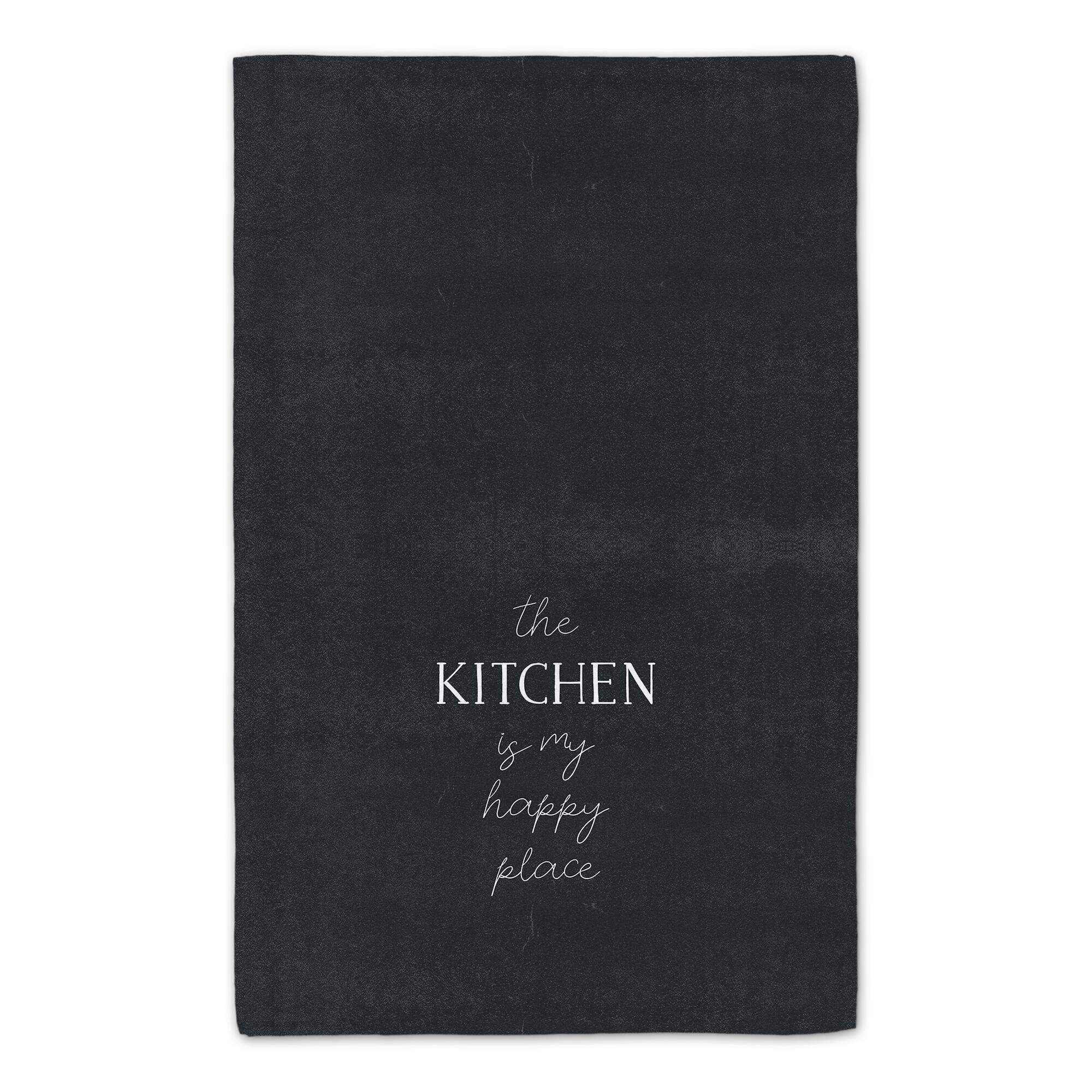 Kitchen is my Happy Place 16" x 25" Tea Towel Set of 2