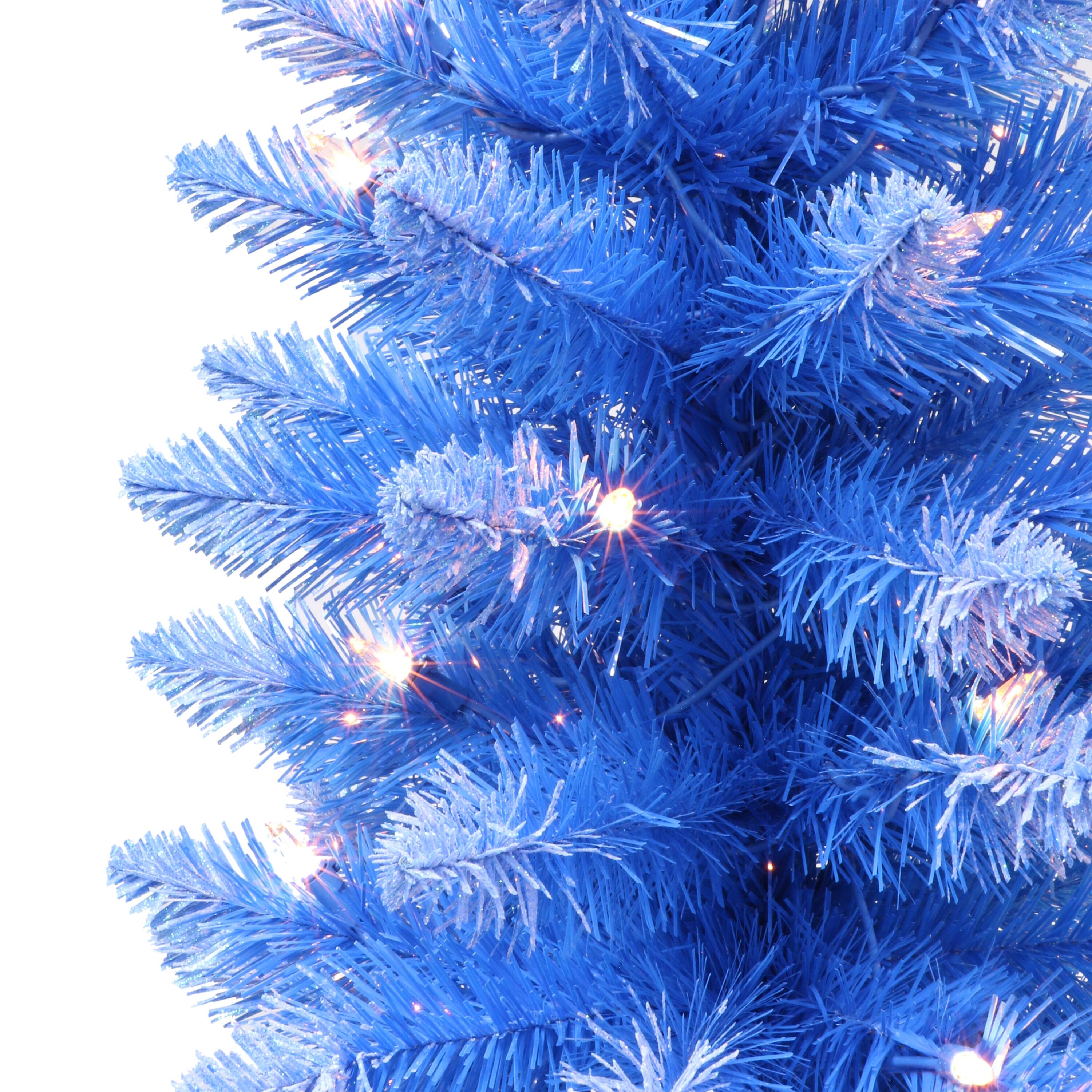 3ft. Pre-Lit Fashion Blue Artificial Christmas Tree