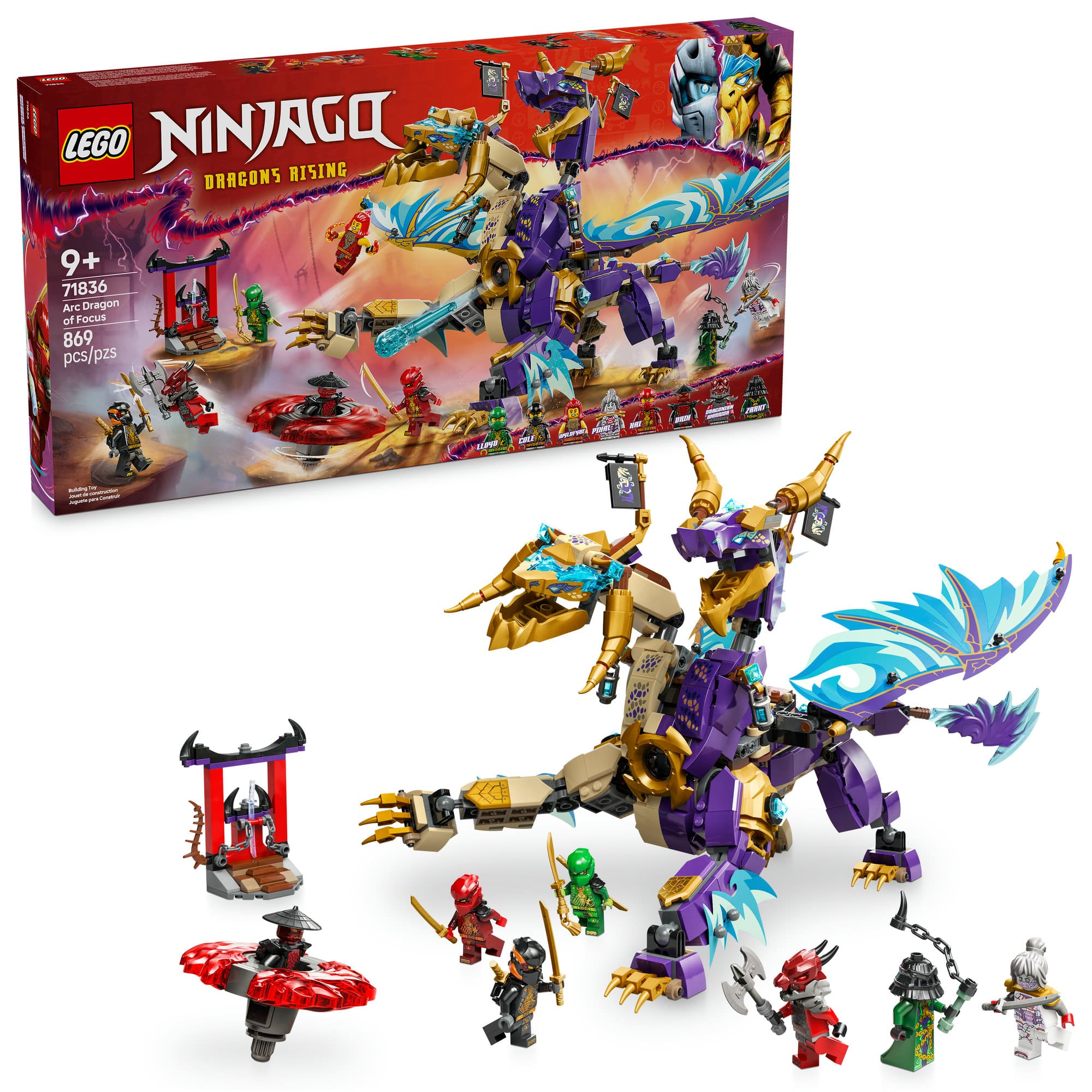 LEGO® NINJAGO® Arc Dragon of Focus Ninja Toy Set 71836 | Michaels