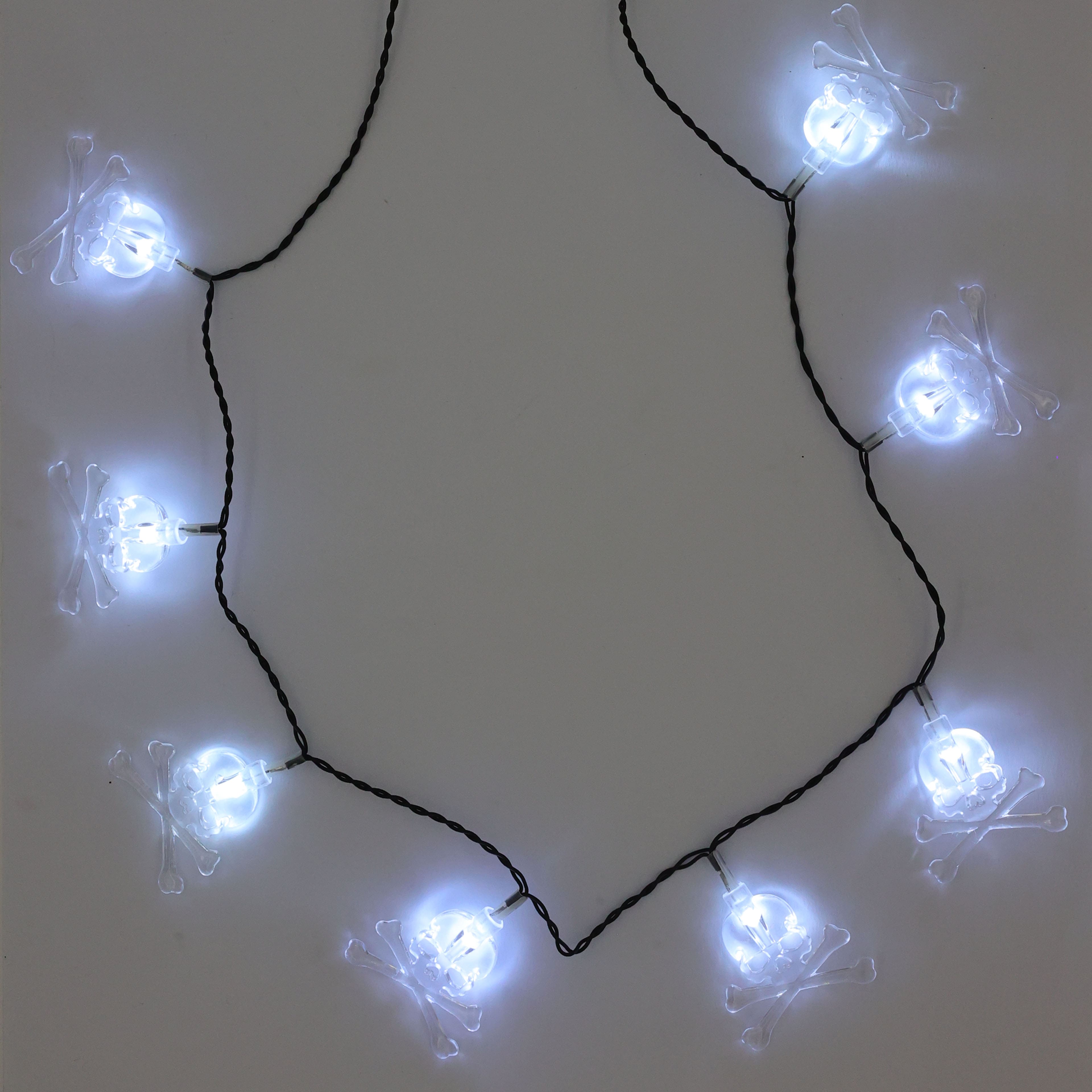 Skull &#x26; Crossbones Light Up Necklace by Celebrate It&#x2122;