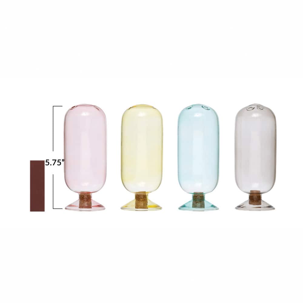 Hello Honey® Assorted Colors Glass Match Holder Set