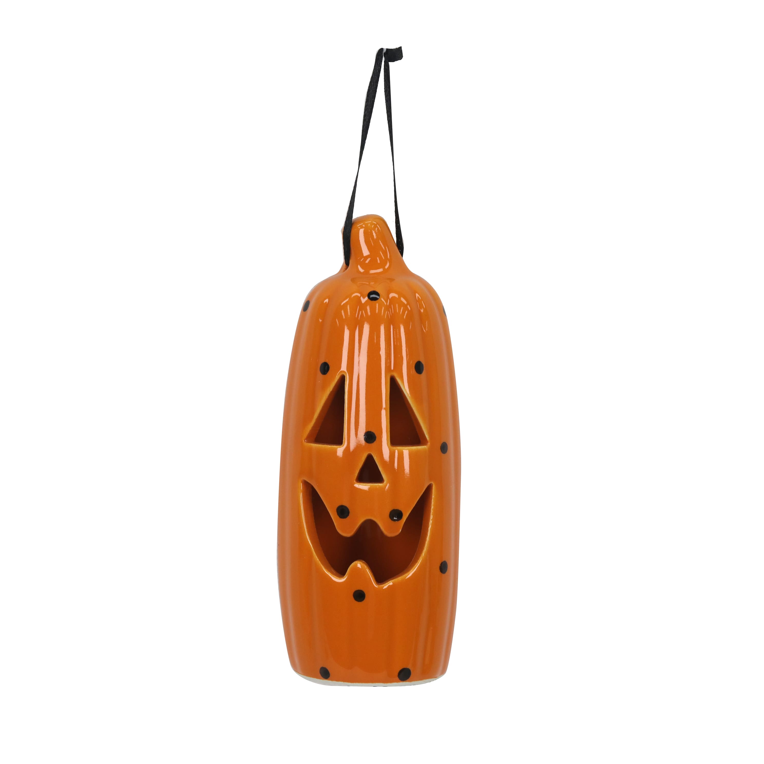 Assorted 5.5&#x22; Dotted Ceramic Pumpkin Ornament, 1pc. by Ashland&#xAE;