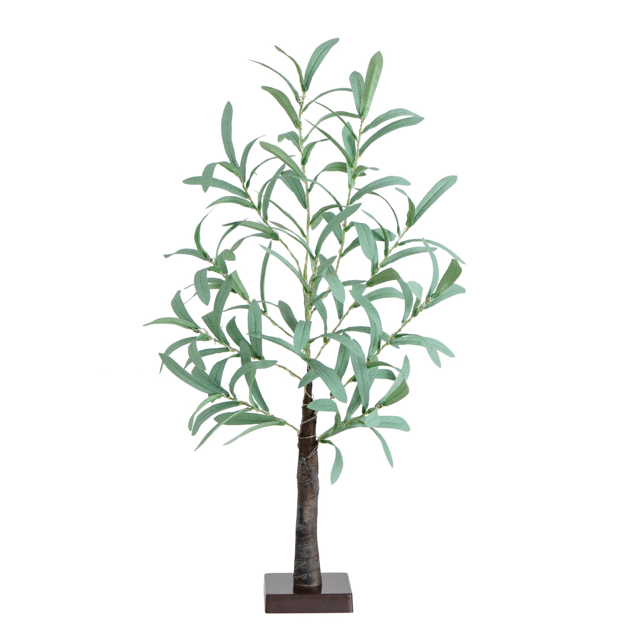 2ft. Pre-Lit Artificial Olive Tree with Warm White LED Lights