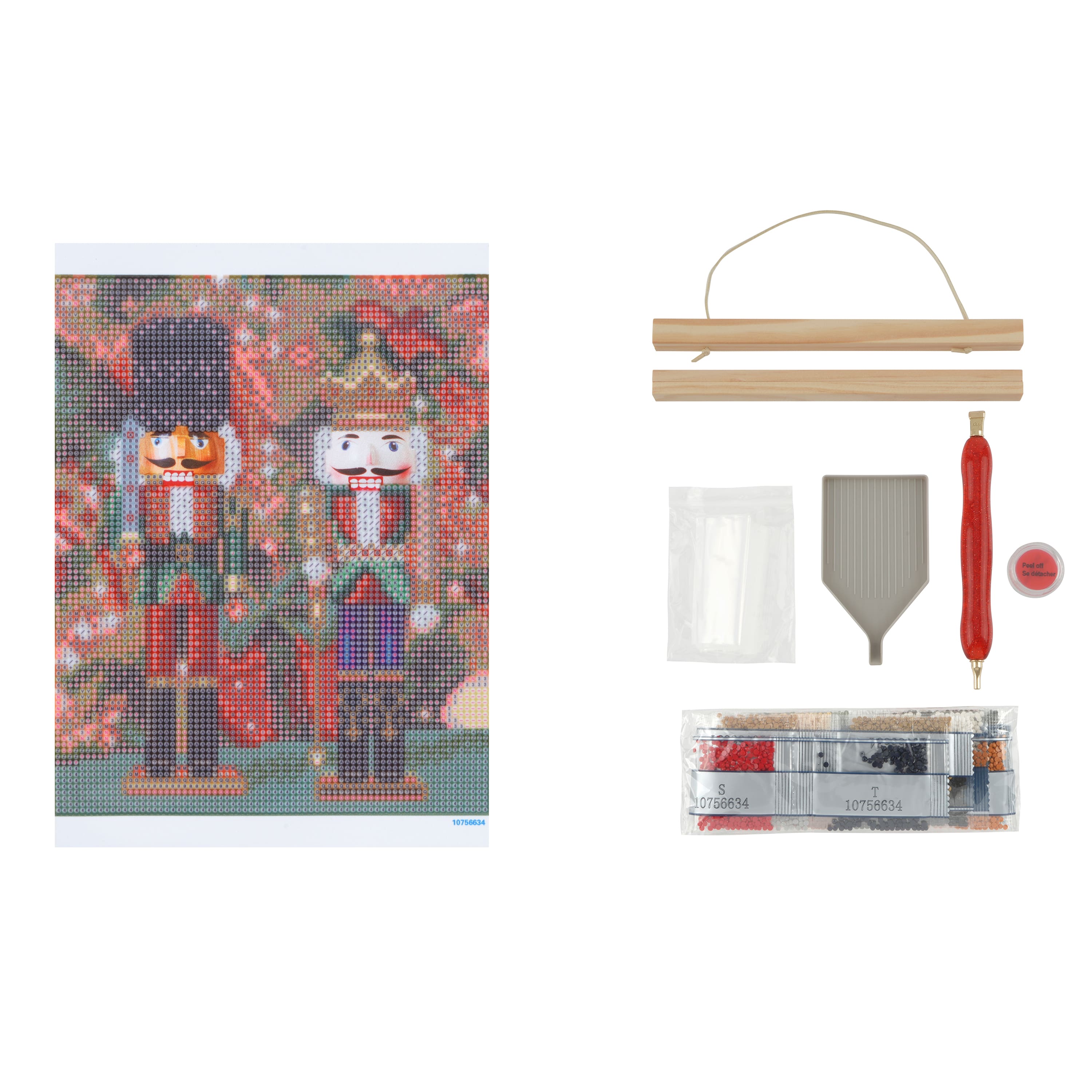 8&#x22; x 10&#x22; Nutcrackers with Frame Diamond Art Kit by Make Market&#xAE;