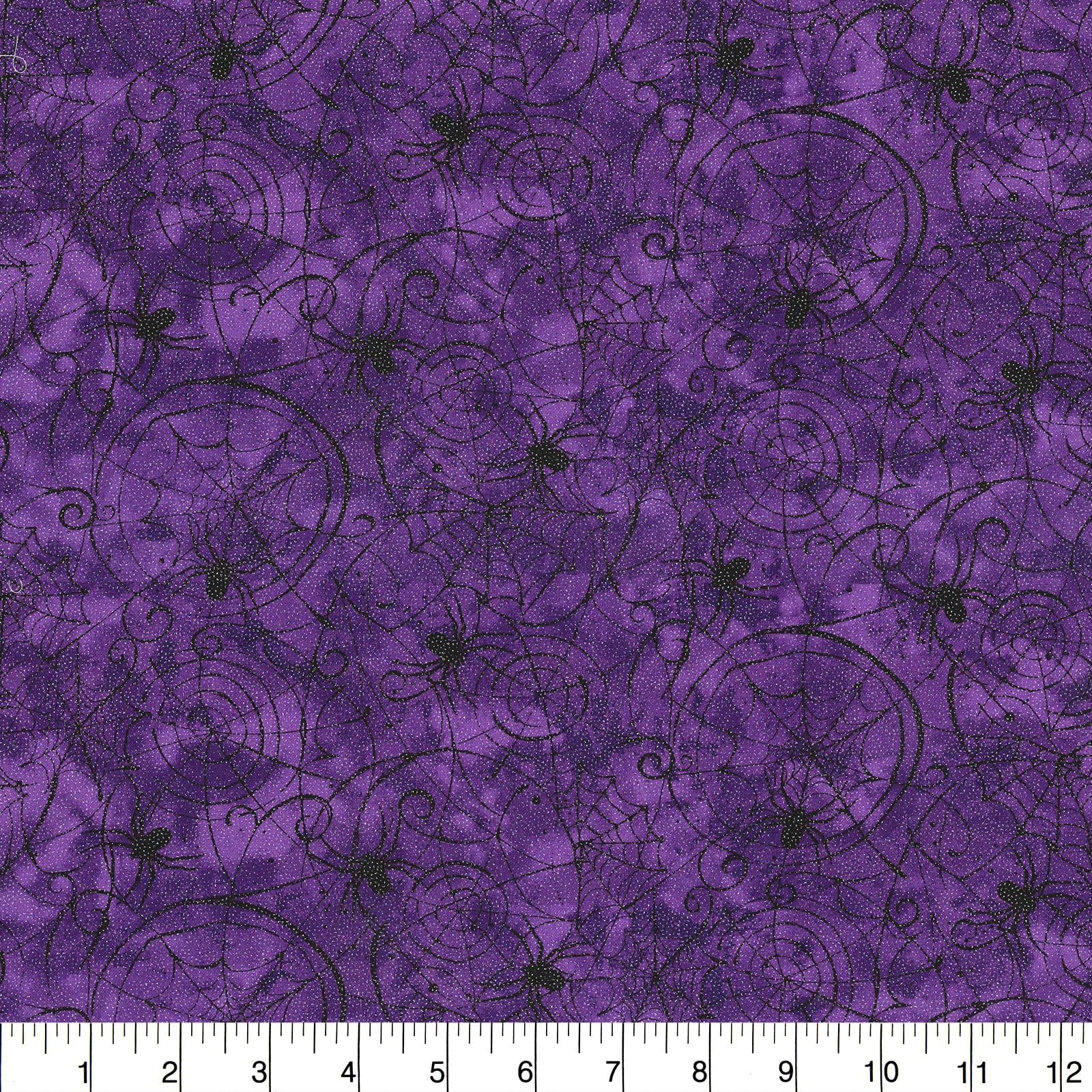 Spiderweb on Purple Halloween Craft or Gift Wrapping Paper