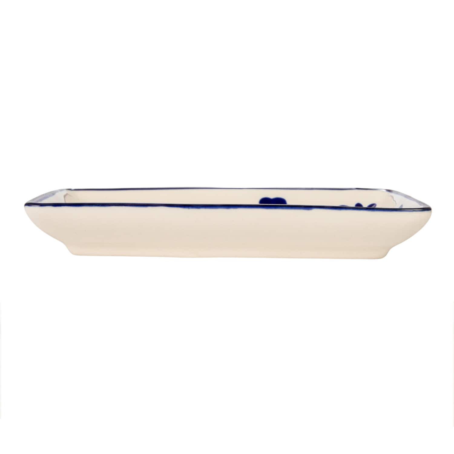 Hello Honey&#xAE; Blue &#x26; Yellow Lemon Stoneware Plate, 12ct.
