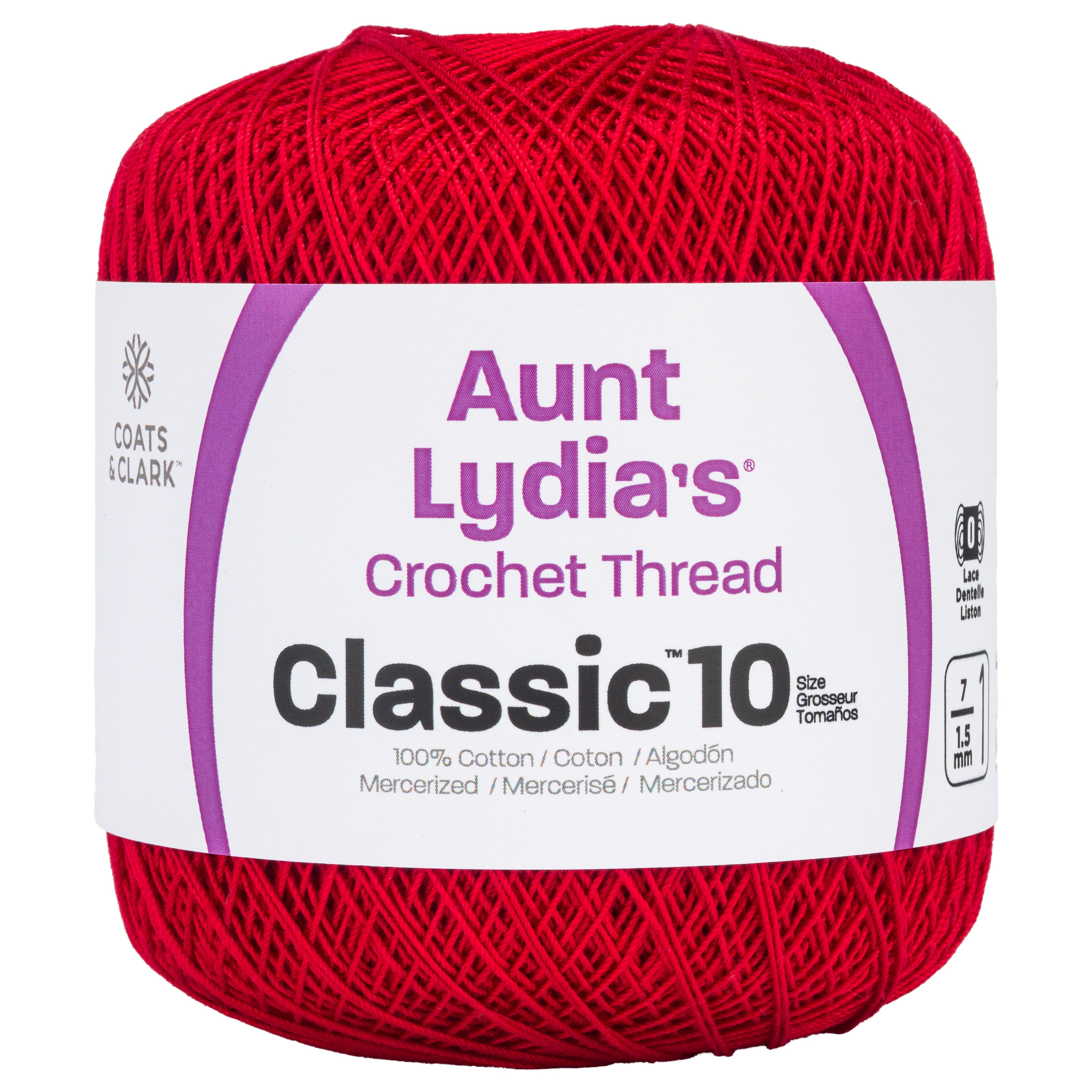 15 Pack: Aunt Lydia's® Classic™ Cotton Crochet Thread