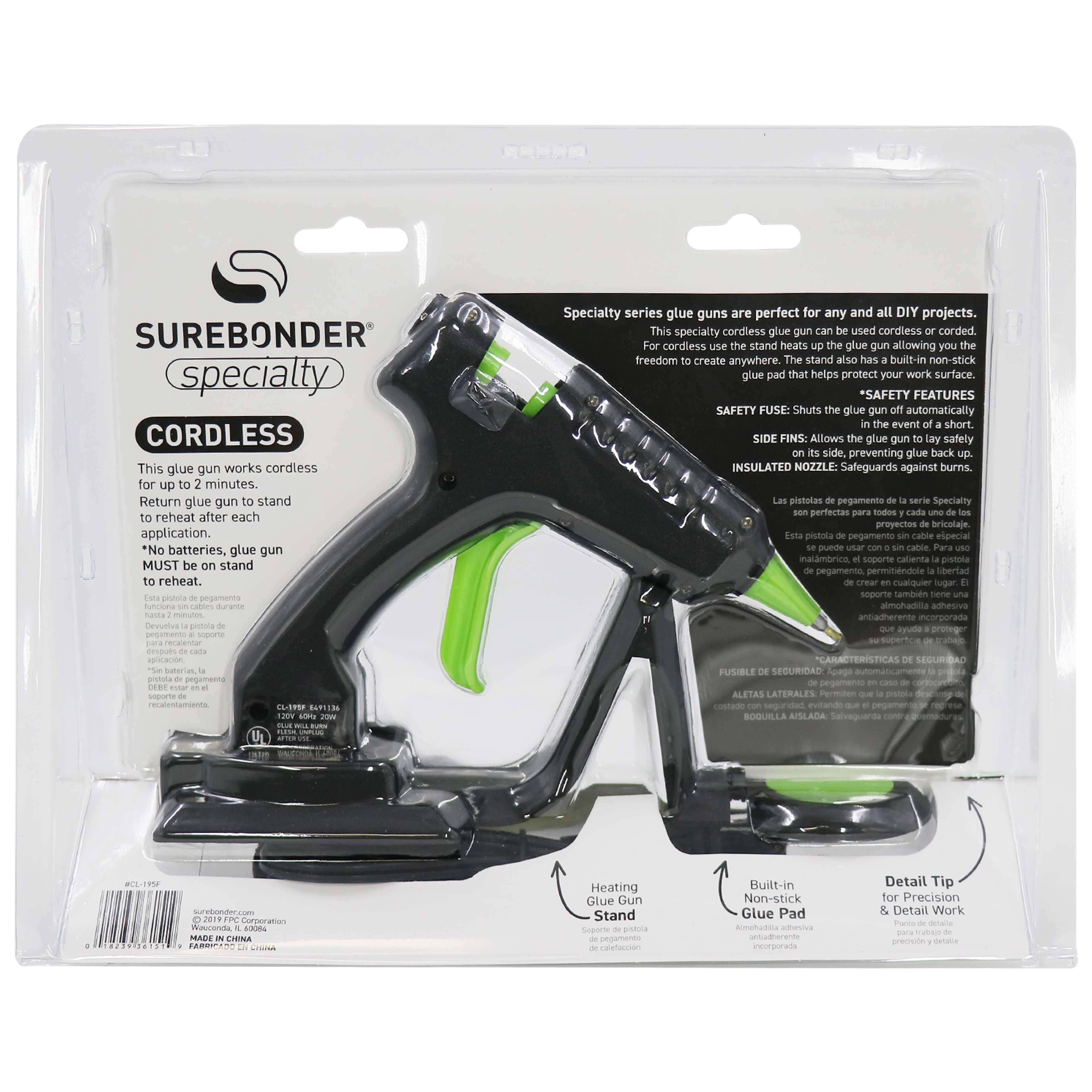 6 Pack: Surebonder® Mini Cordless High Temp Detail Tip Hot Glue Gun