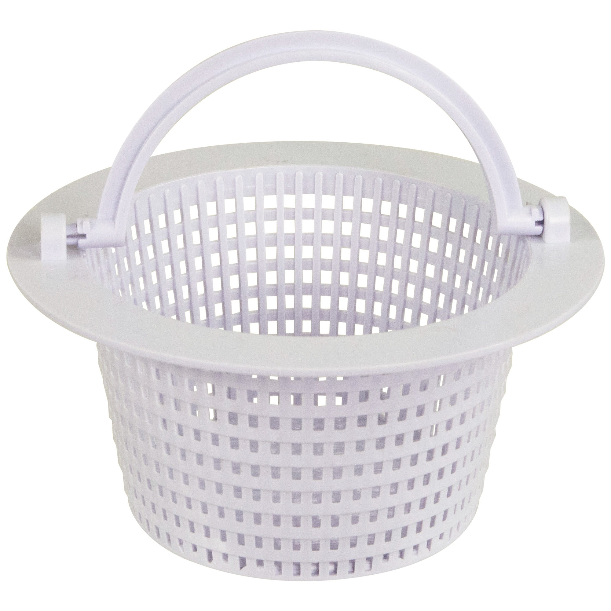 6.25&#x22; White Swimming Pool Skimmer Basket with Handle