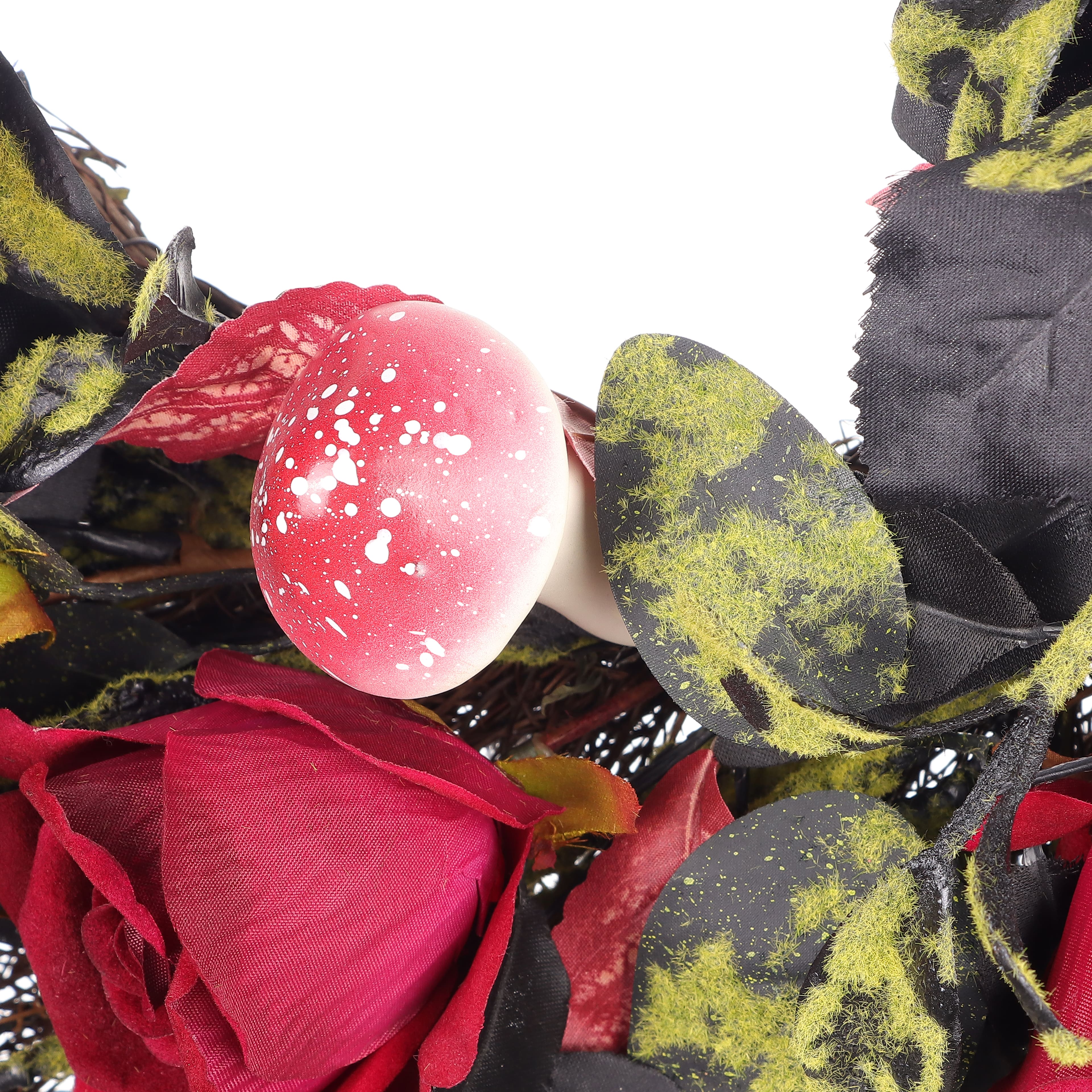 24&#x22; Black &#x26; Red Rose Wreath by Ashland&#xAE;