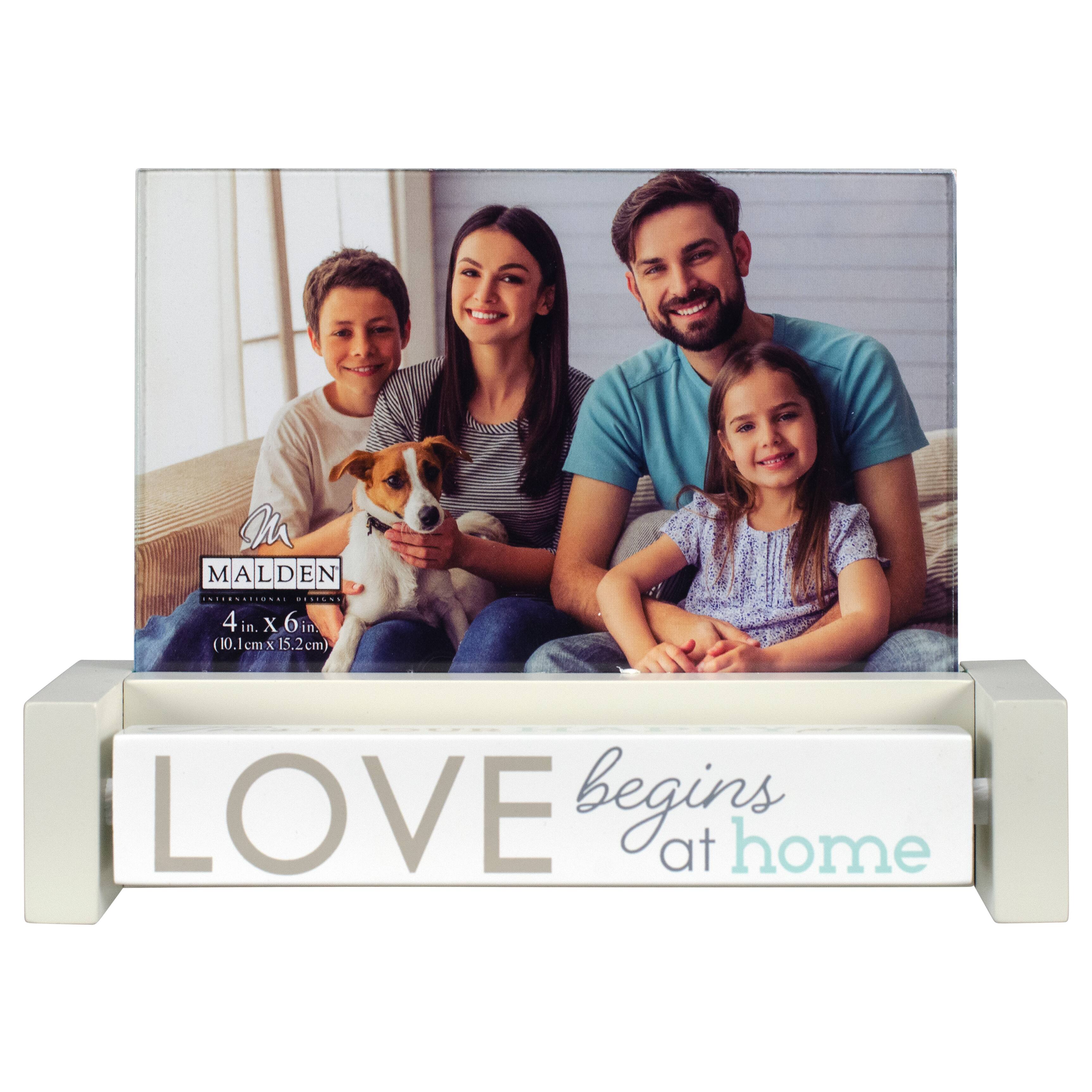 Malden International Designs Family 4&#x22; x 6&#x22; Spin Quote Frame