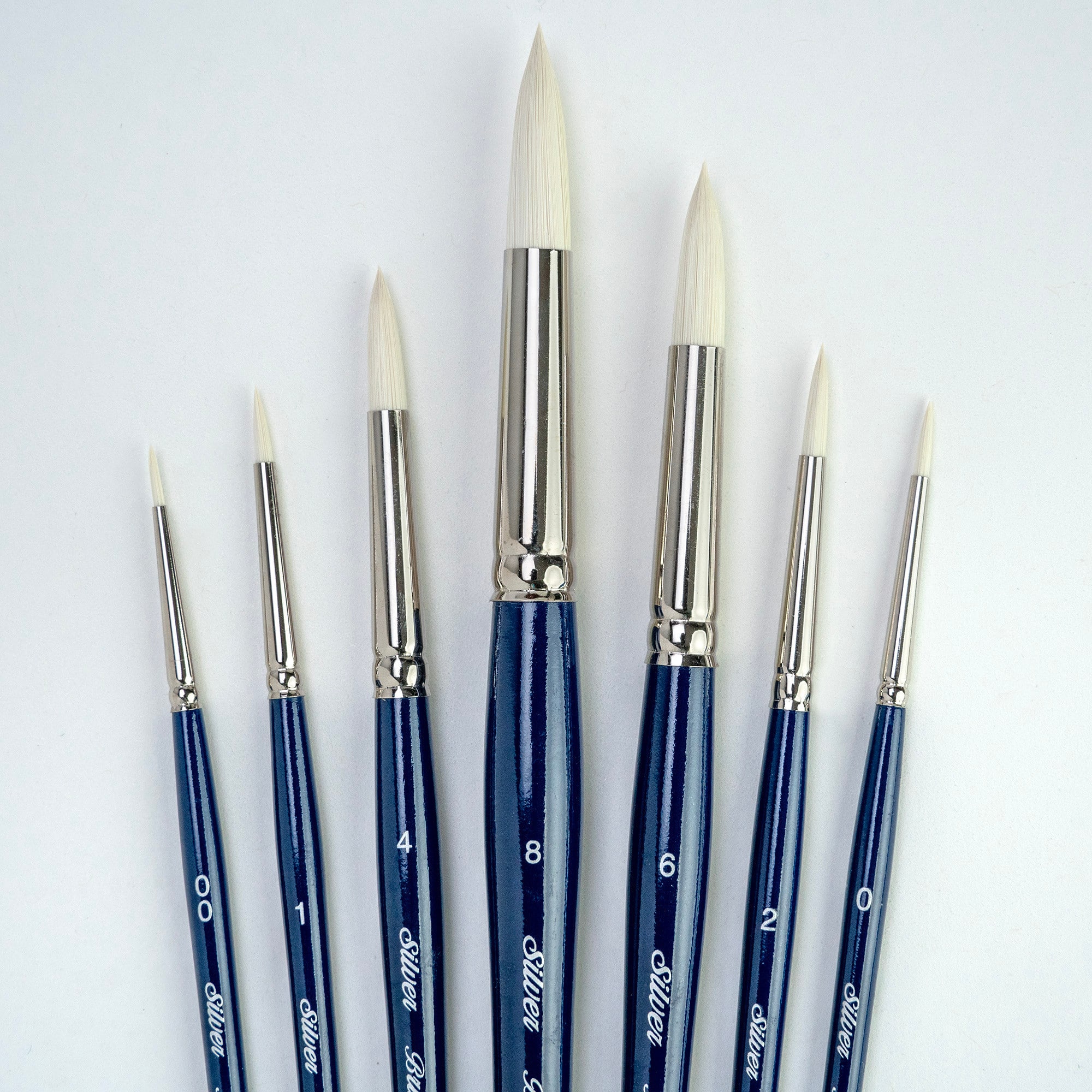 Silver Brush Limited Bristlon Short Handle Round Brushes Set