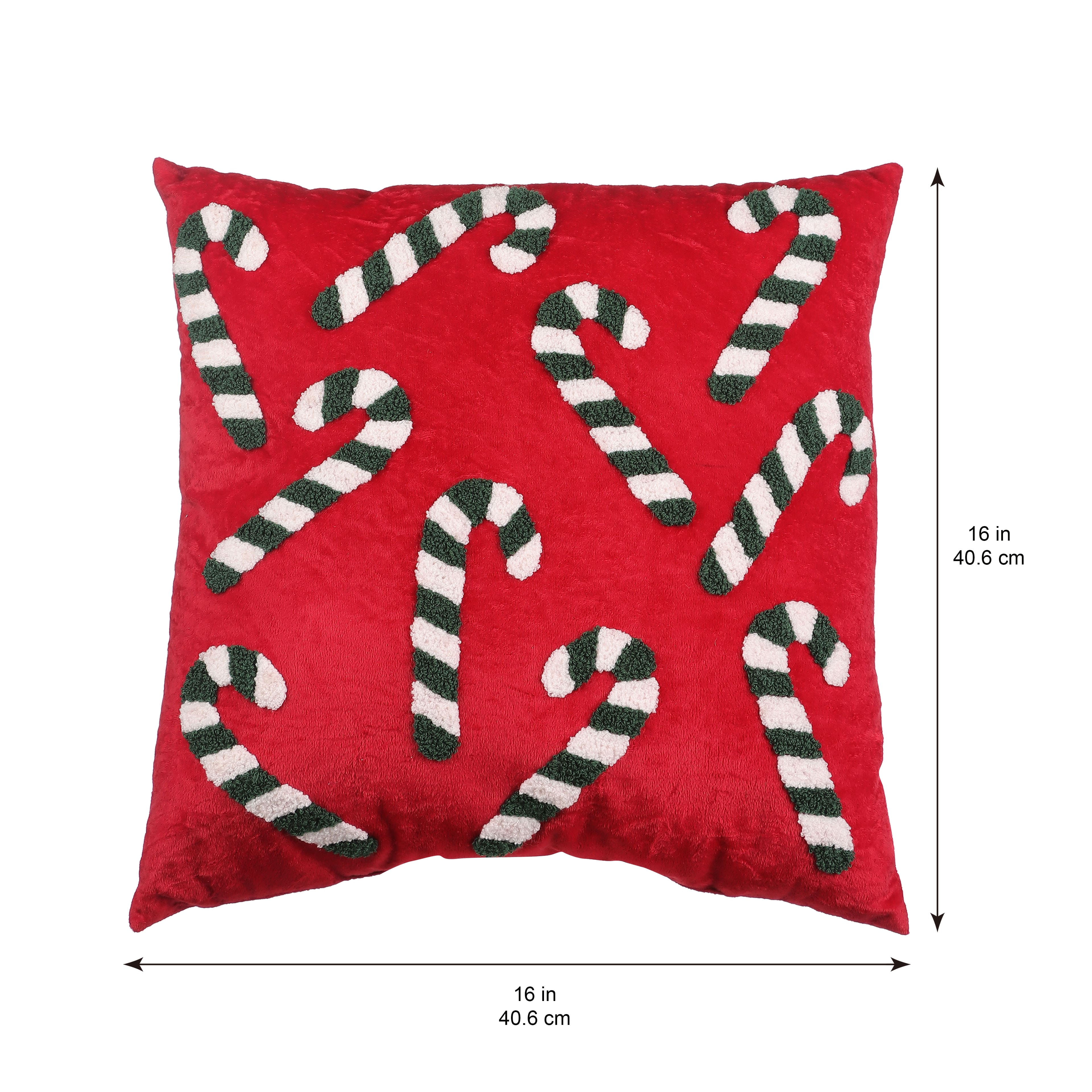 16&#x22; Candy Cane Throw Pillow by Ashland&#xAE;