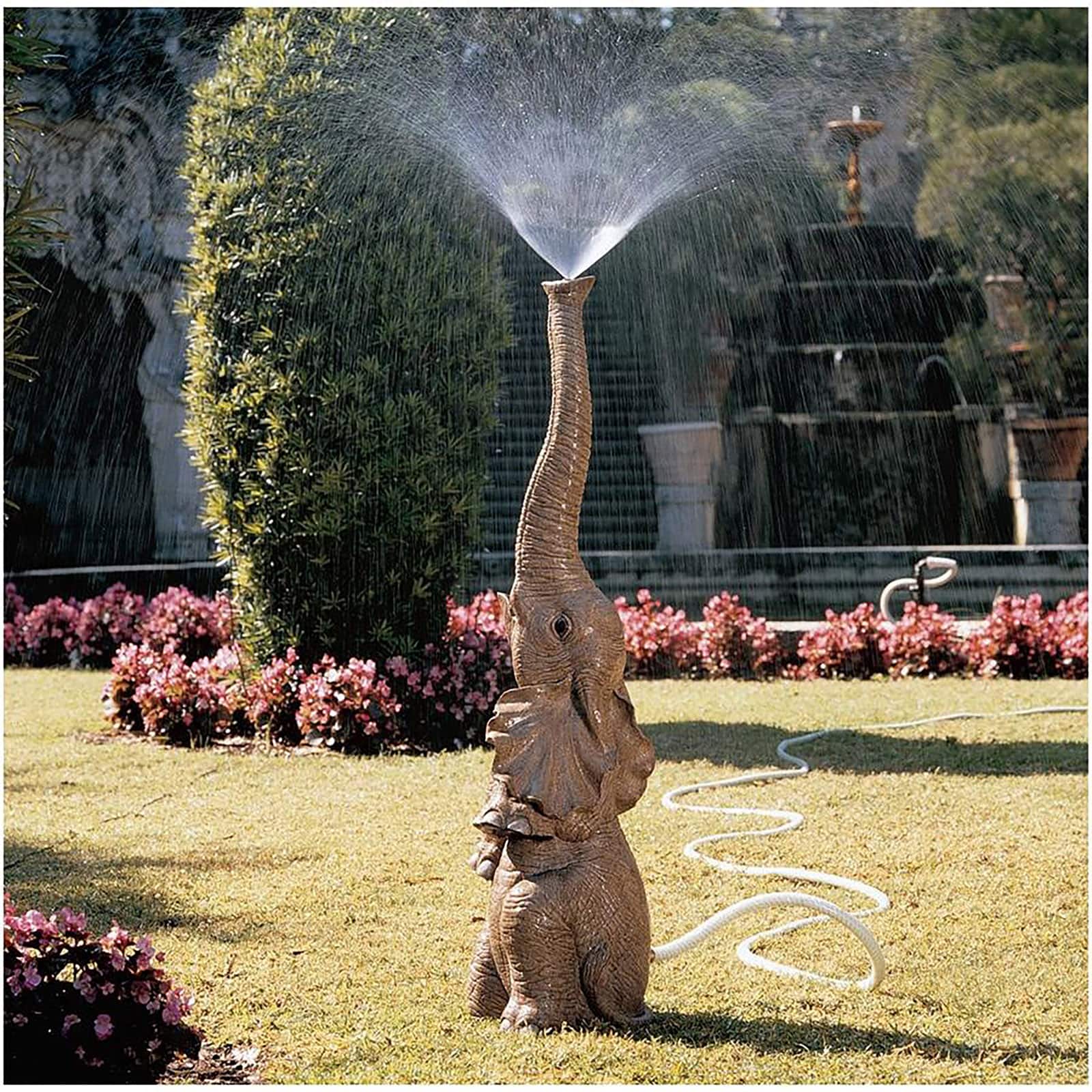 3.5ft. Tiny the Elephant Lawn Sculpture &#x26; Garden Sprinkler