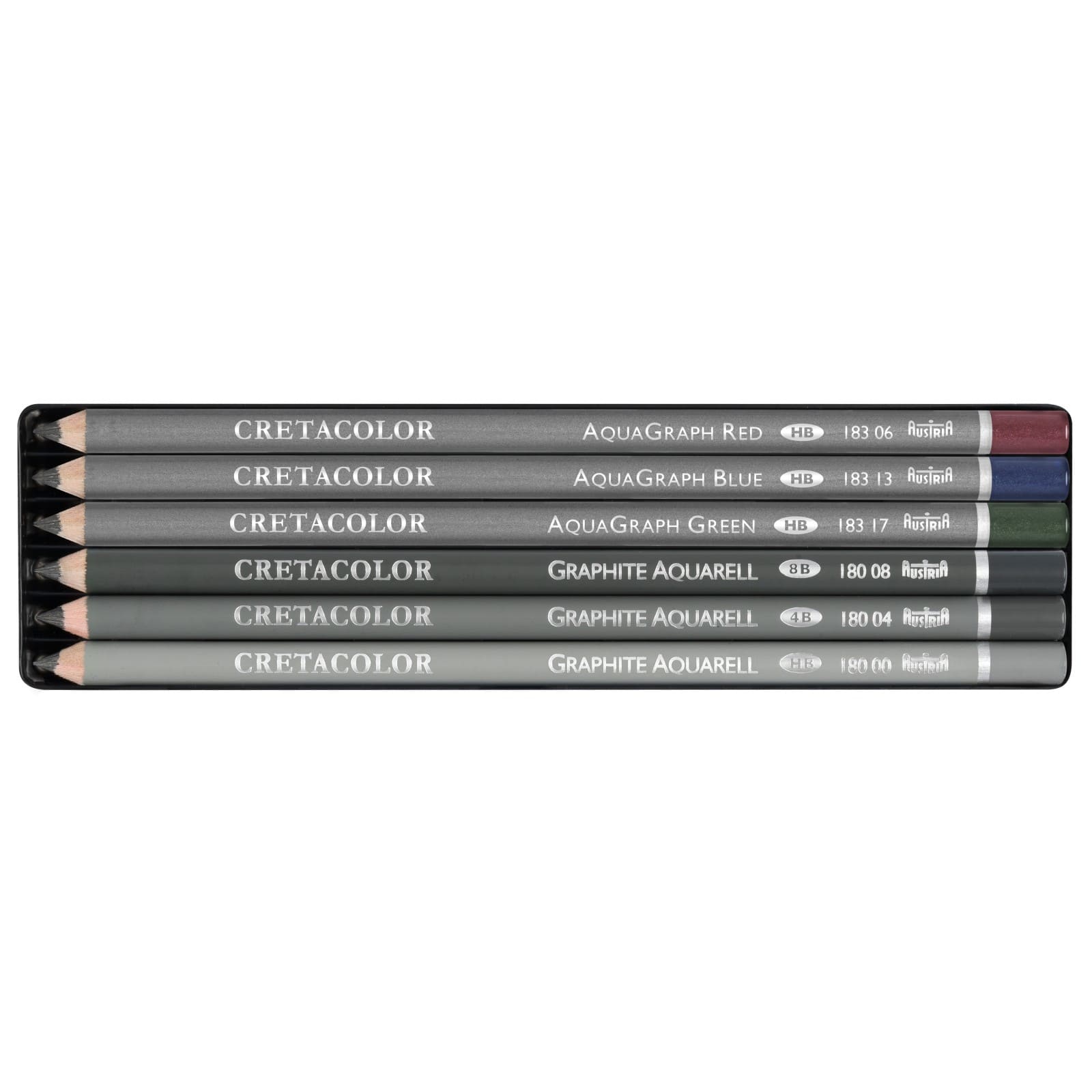 6 Pack: Cretacolor&#xAE; Graphite Water-Soluble Pencil Pocket Set