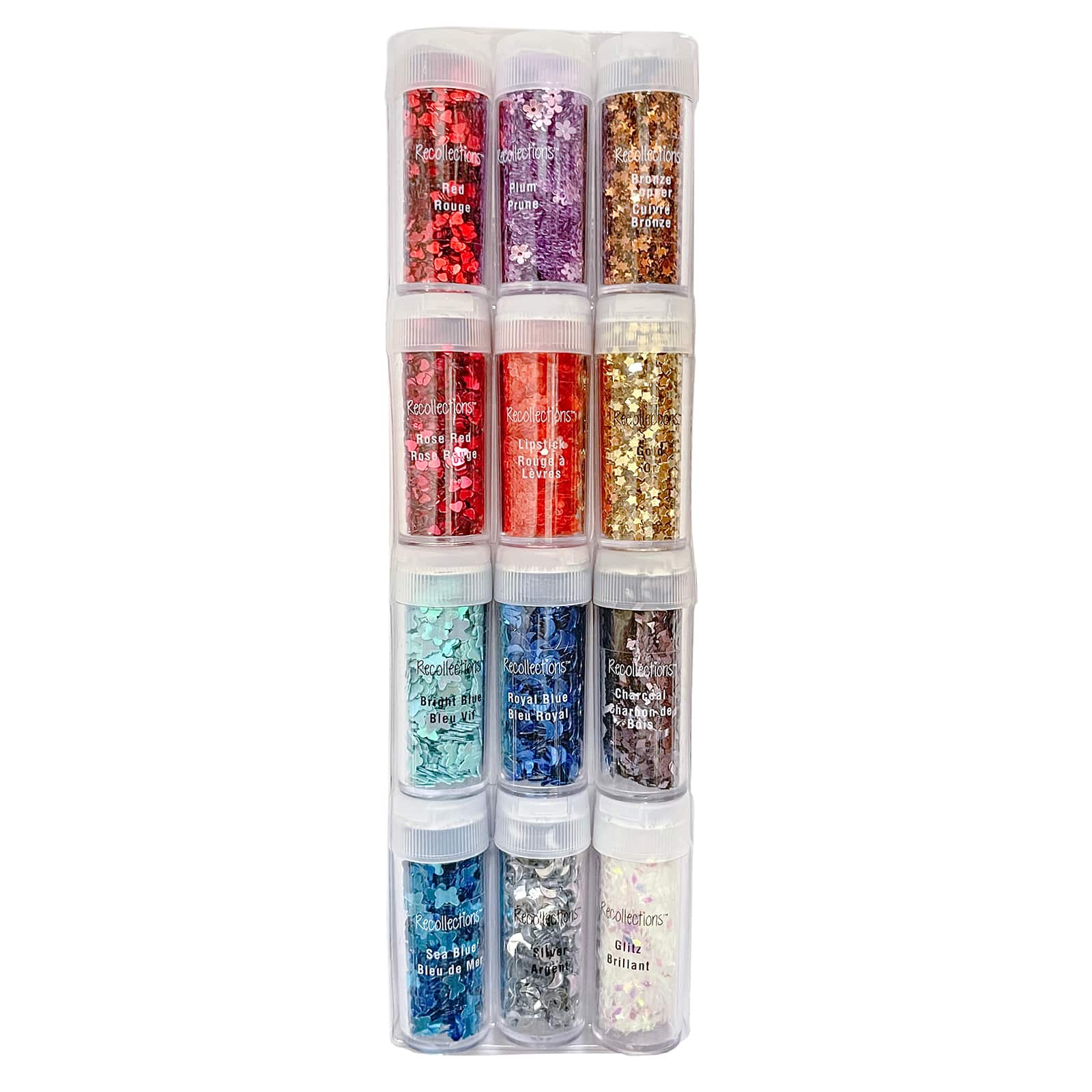 6 Packs: 12 ct. (72 total) Glitter Shapes Pack by Recollections™