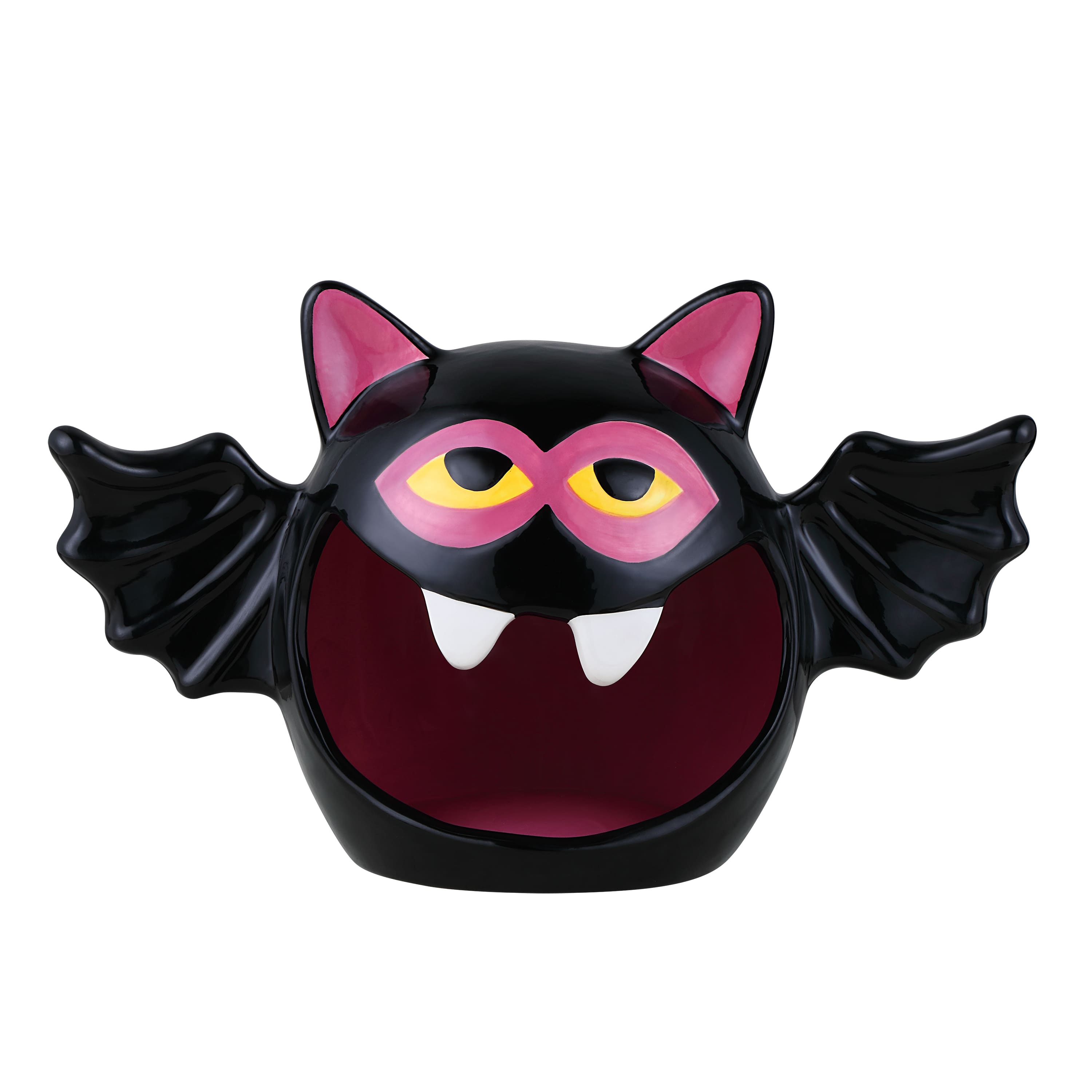 Mr. Halloween 9&#x22; Motion Activated Ceramic Bat Candy Bowl