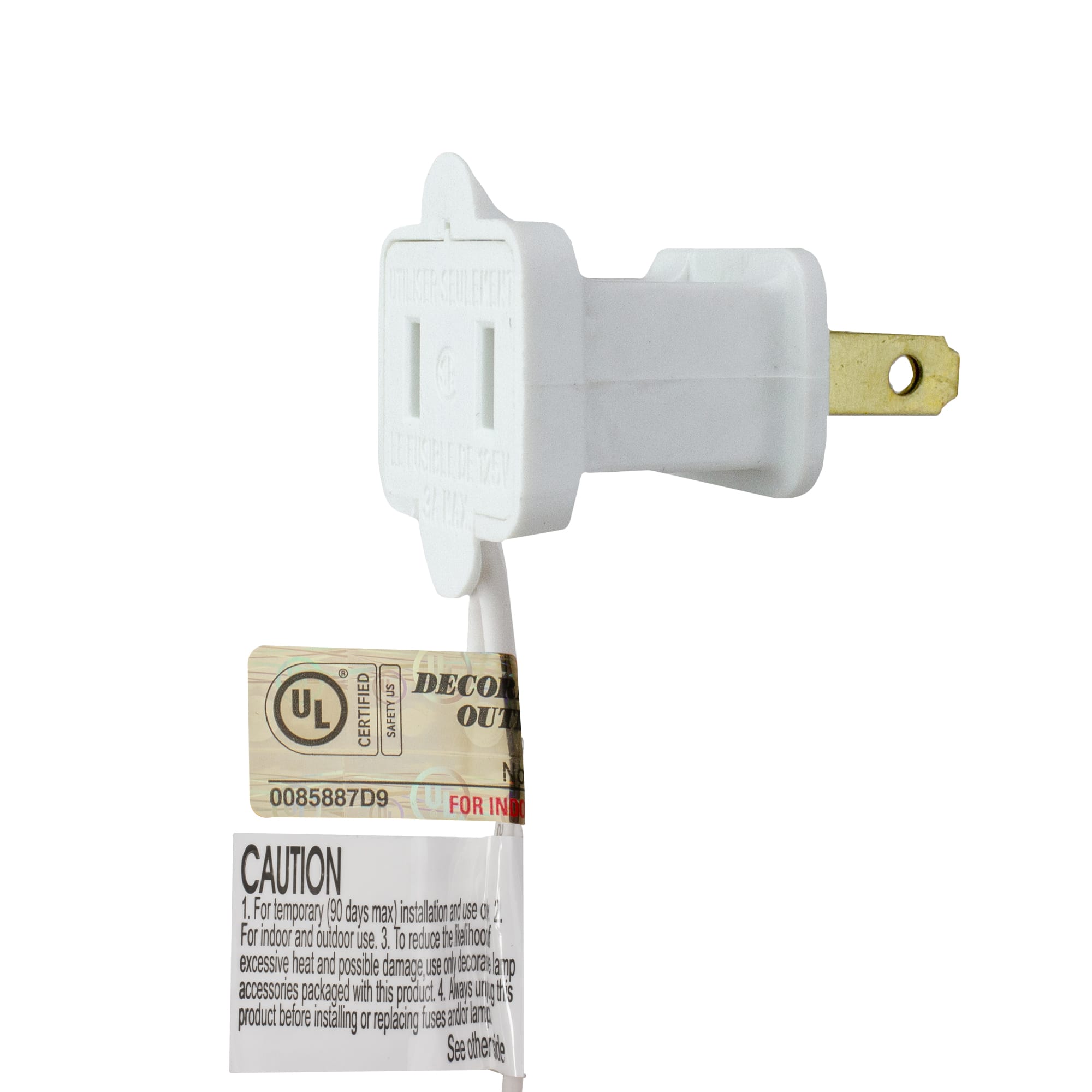 6.5ft. Pre-Lit White Georgian Pine Pencil Artificial Christmas Tree, Warm White LED Lights