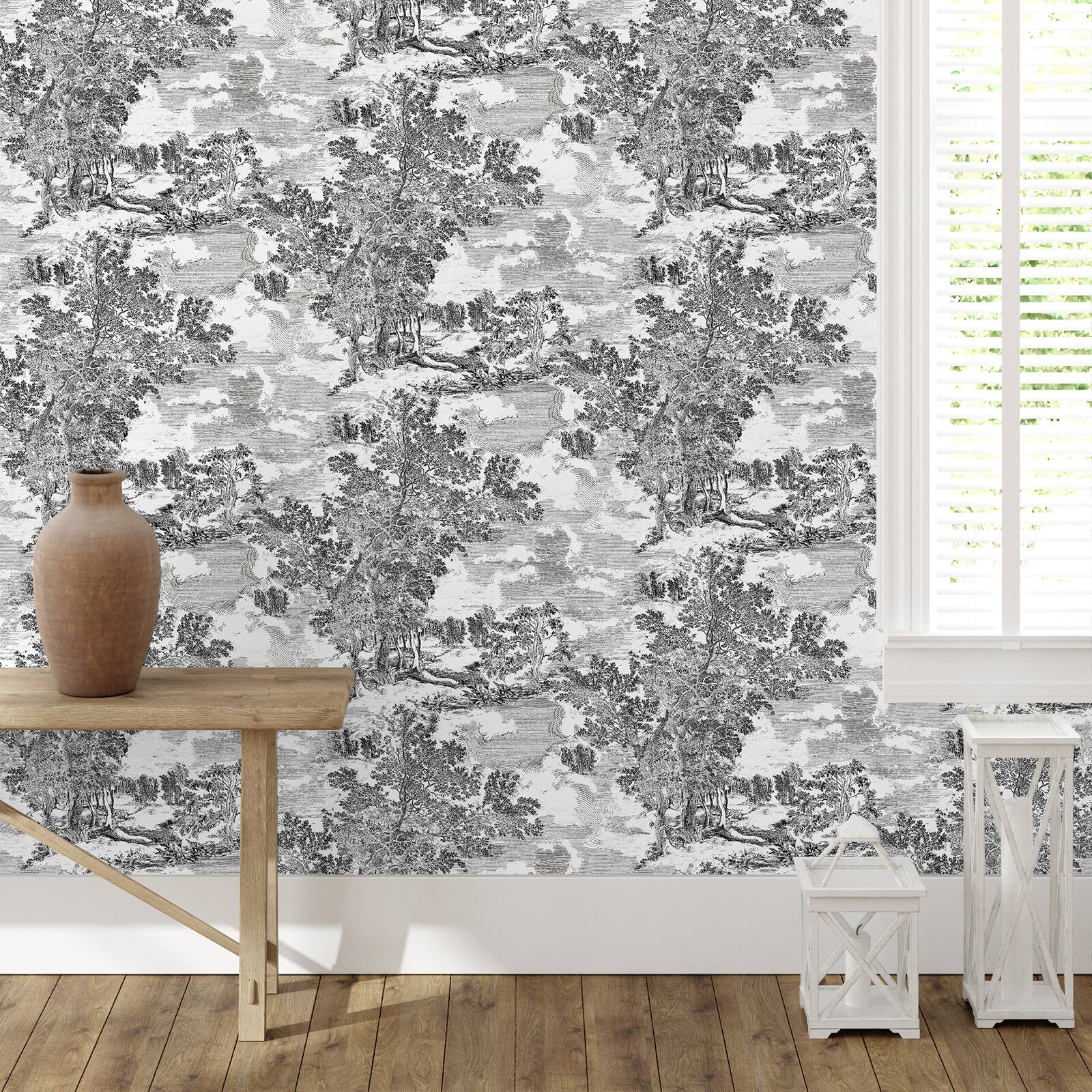 Surface Style Serene Scenes Toile Peel & Stick Wallpaper