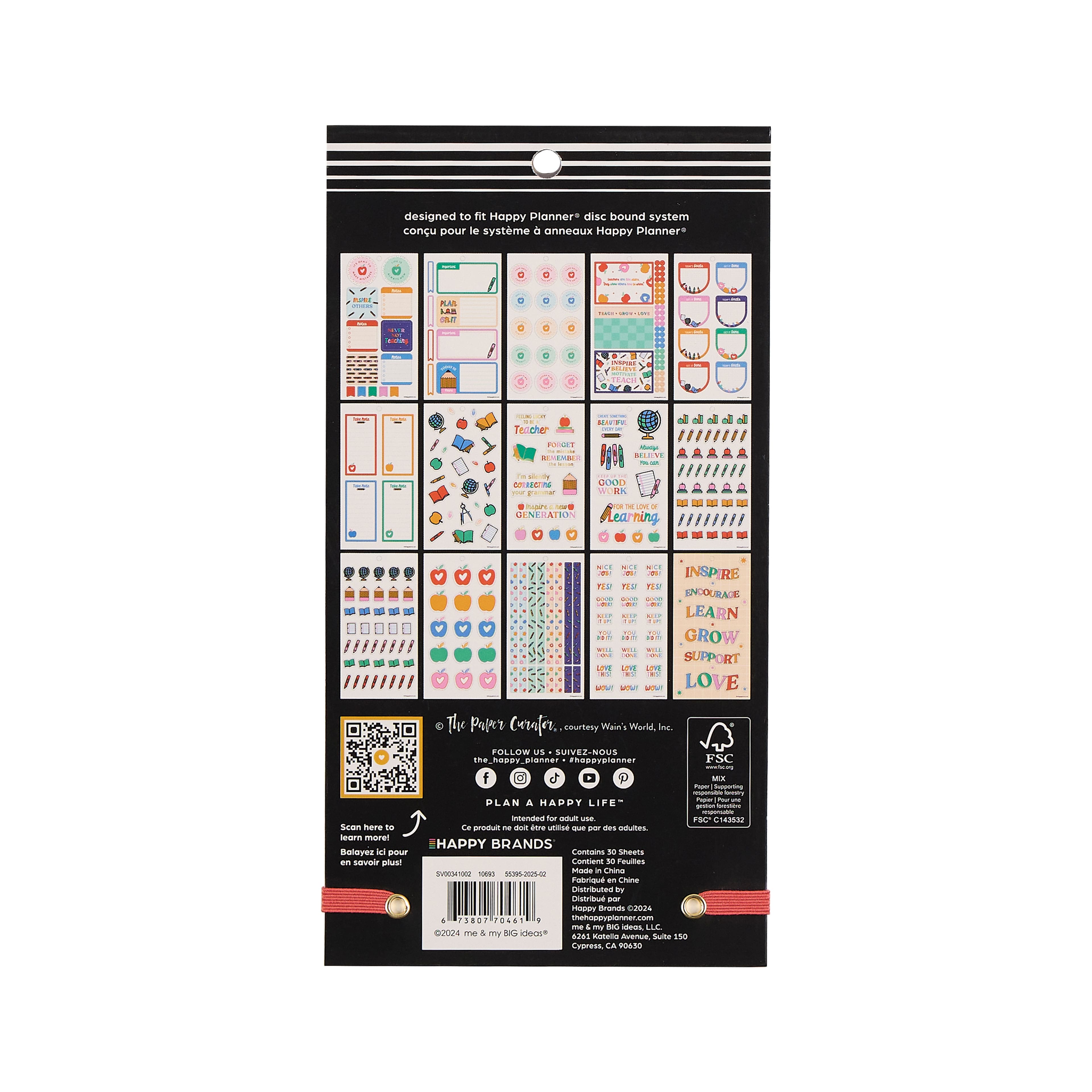 The Big Happy Planner® Love to Teach Value Pack Stickers