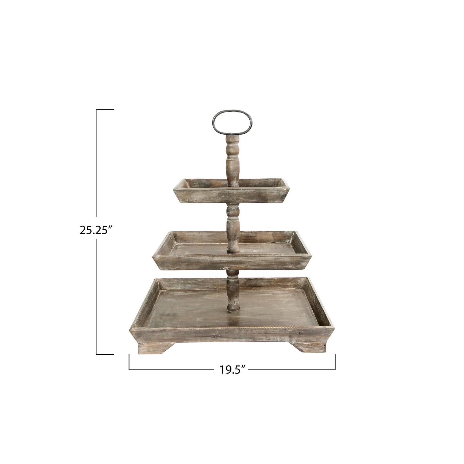 Hello Honey&#xAE; 25&#x22; Decorative 3 Tier Tray