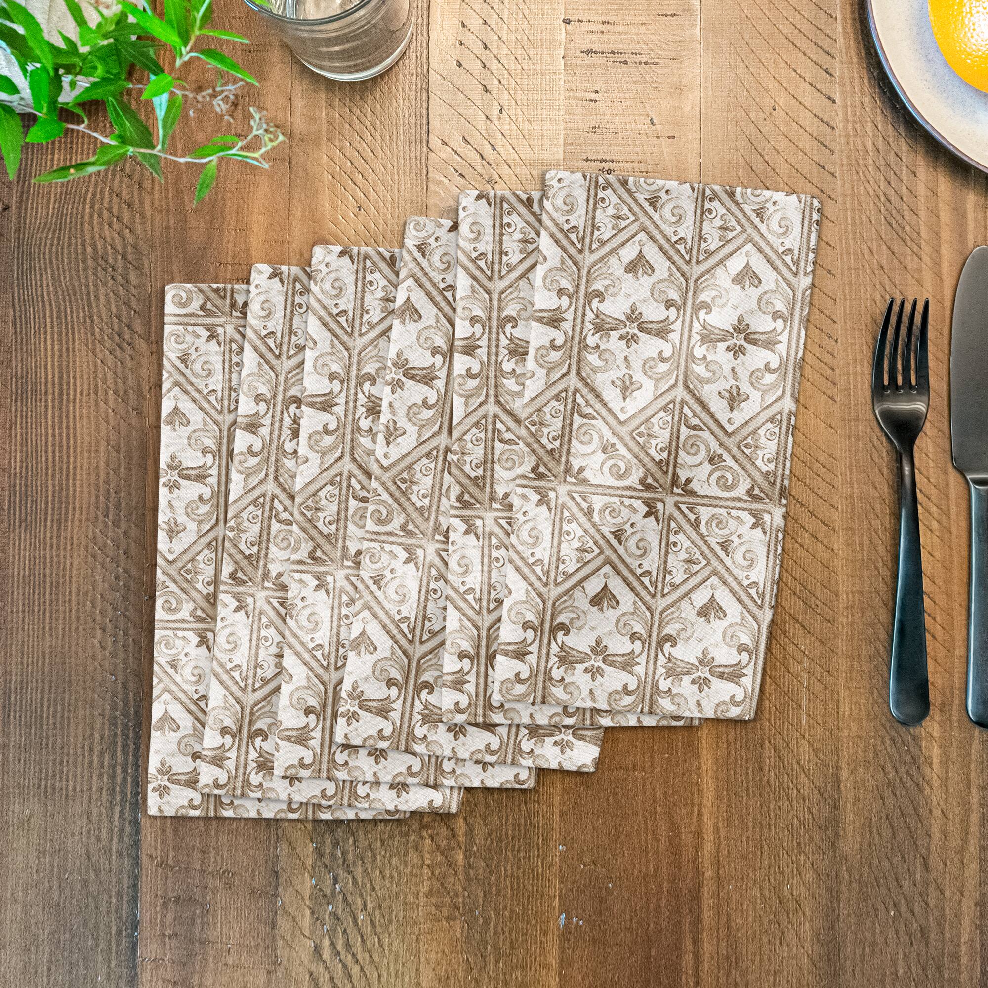 Regal Cream Pattern Cotton Twill Napkin