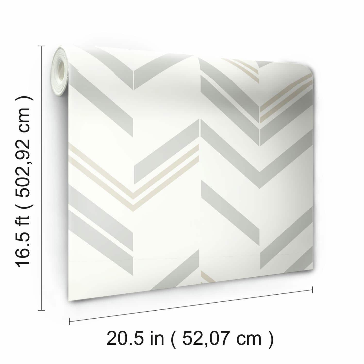 RoomMates Chevron Stripe Peel & Stick Wallpaper